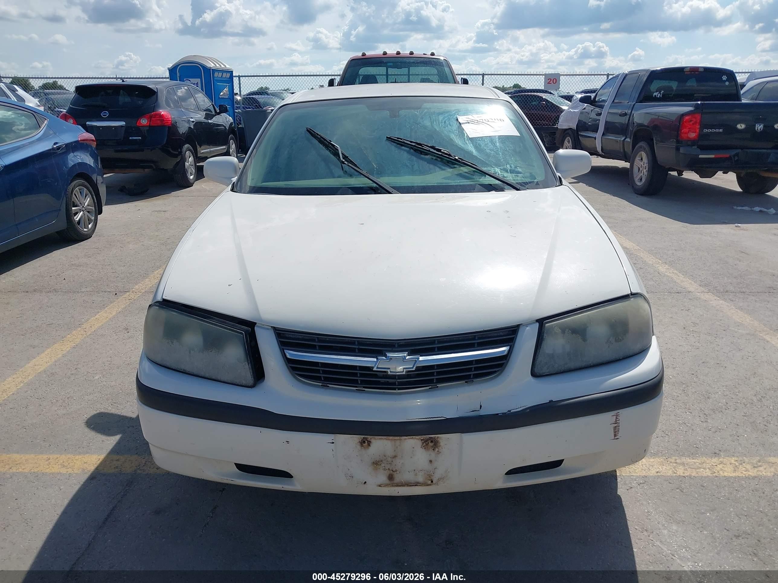 2005 Chevrolet Impala   White vin: 2G1WF52E859270677