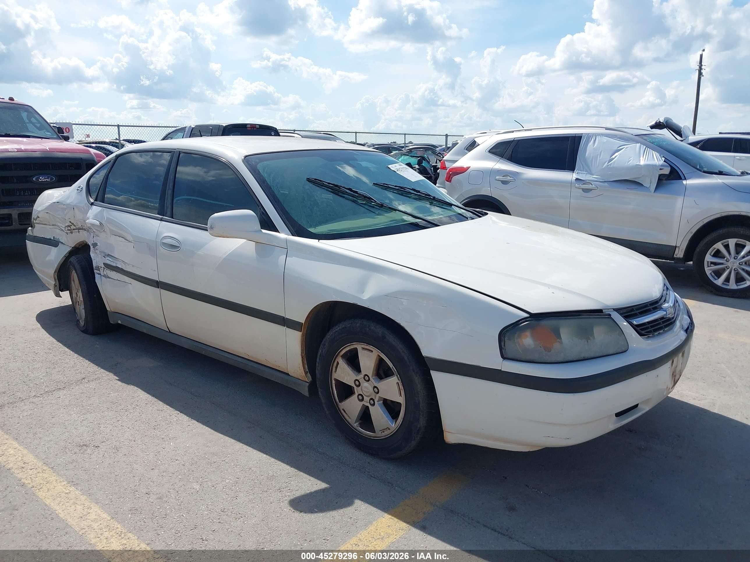 2005 Chevrolet Impala   White vin: 2G1WF52E859270677