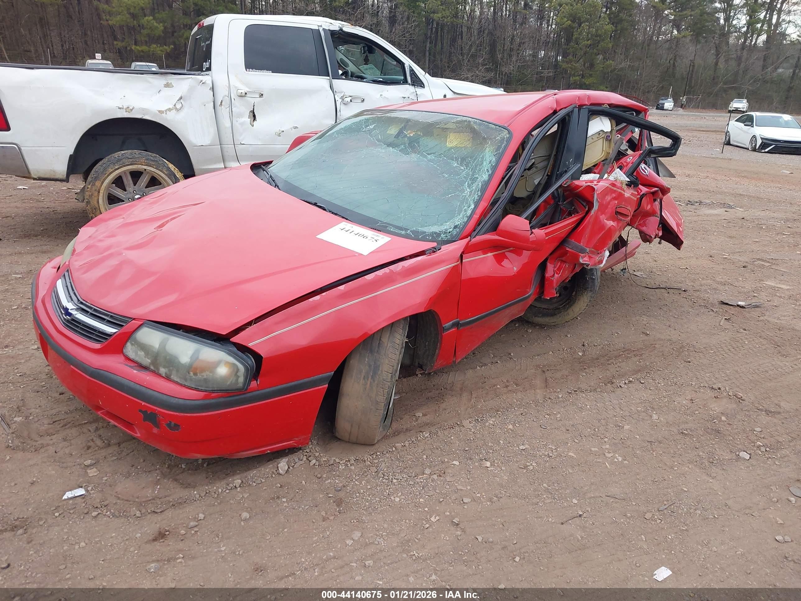 2002 Chevrolet Impala   Red vin: 2G1WF52E929194382