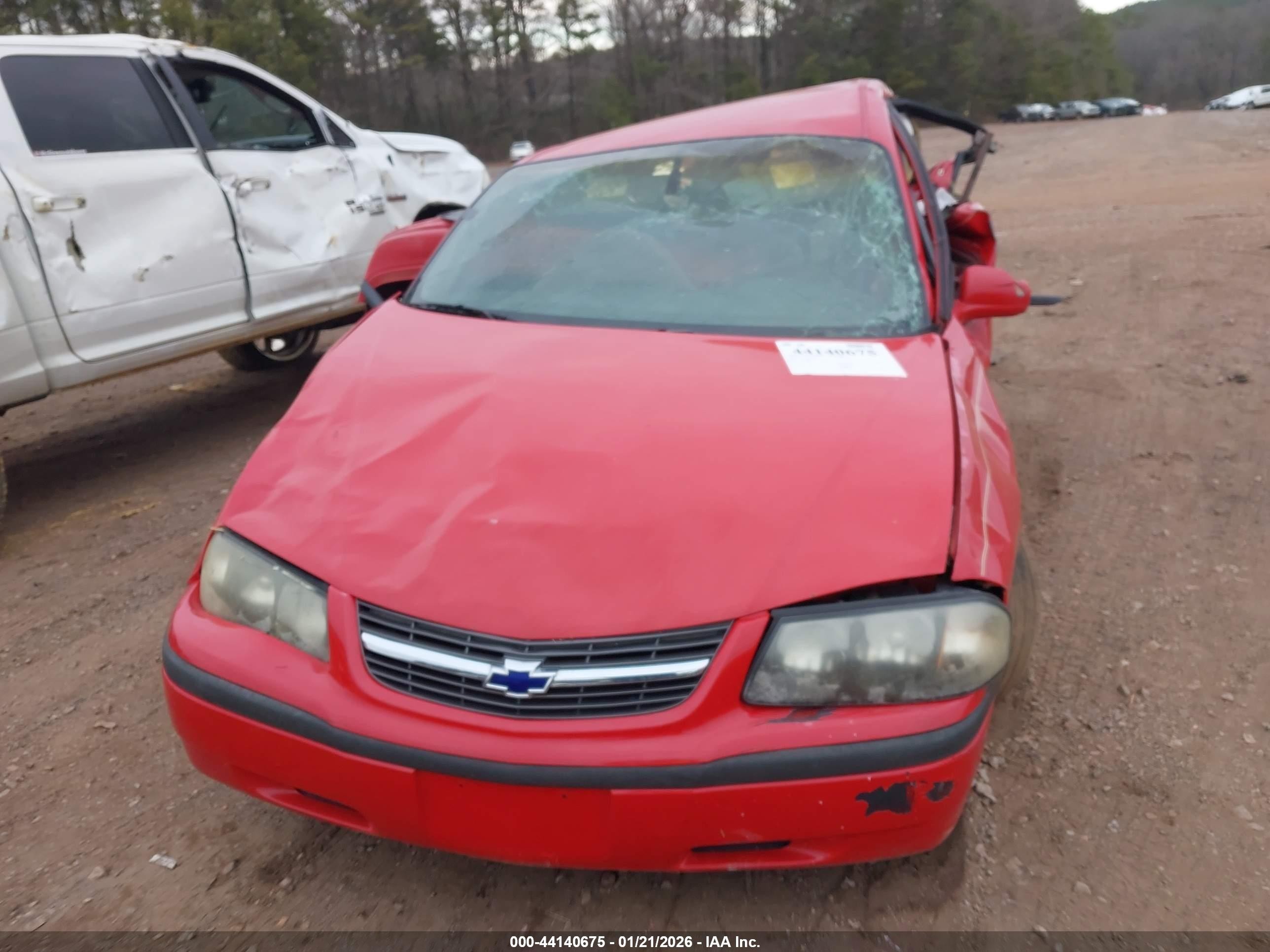 2002 Chevrolet Impala   Red vin: 2G1WF52E929194382