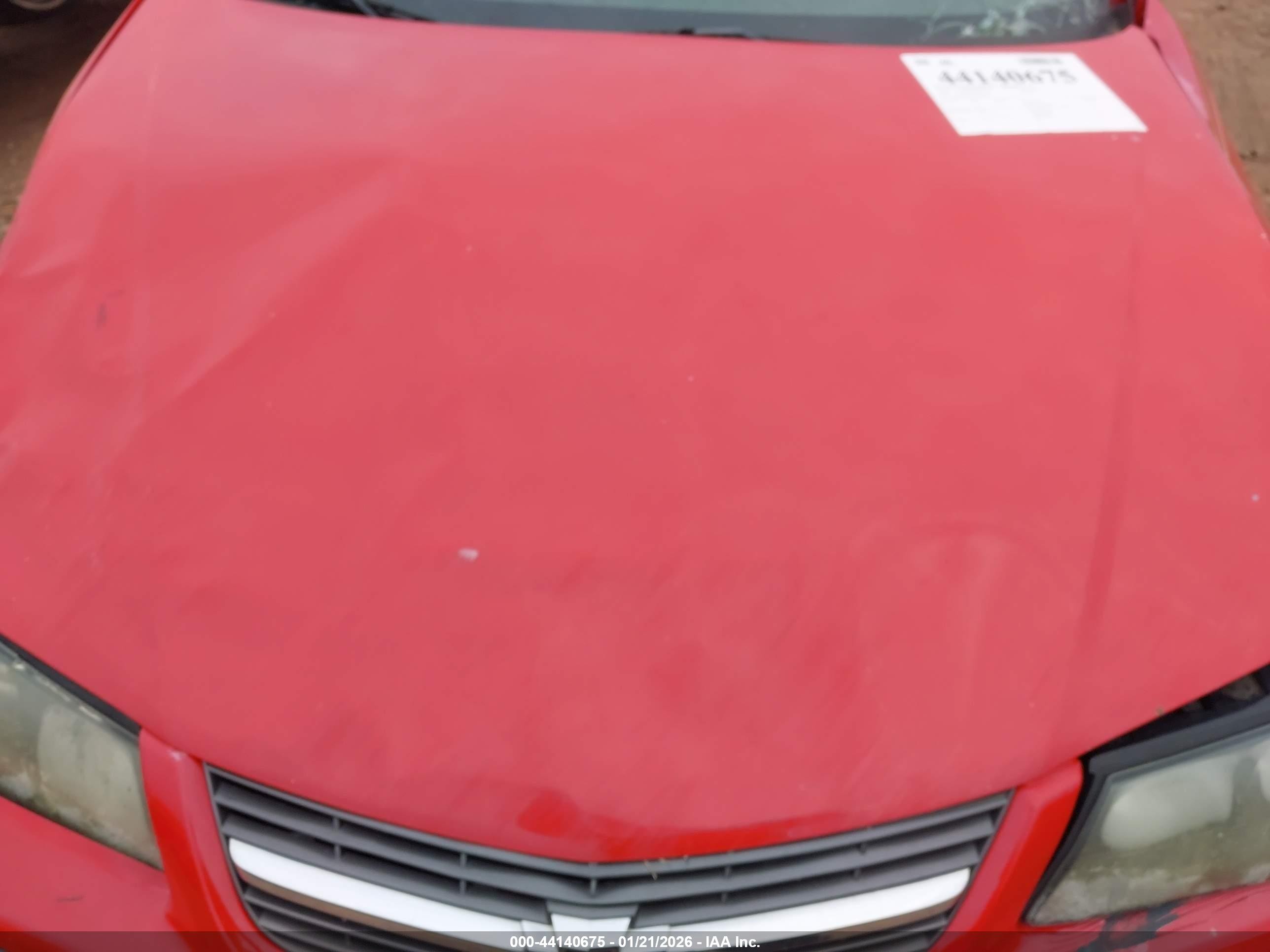 2002 Chevrolet Impala   Red vin: 2G1WF52E929194382