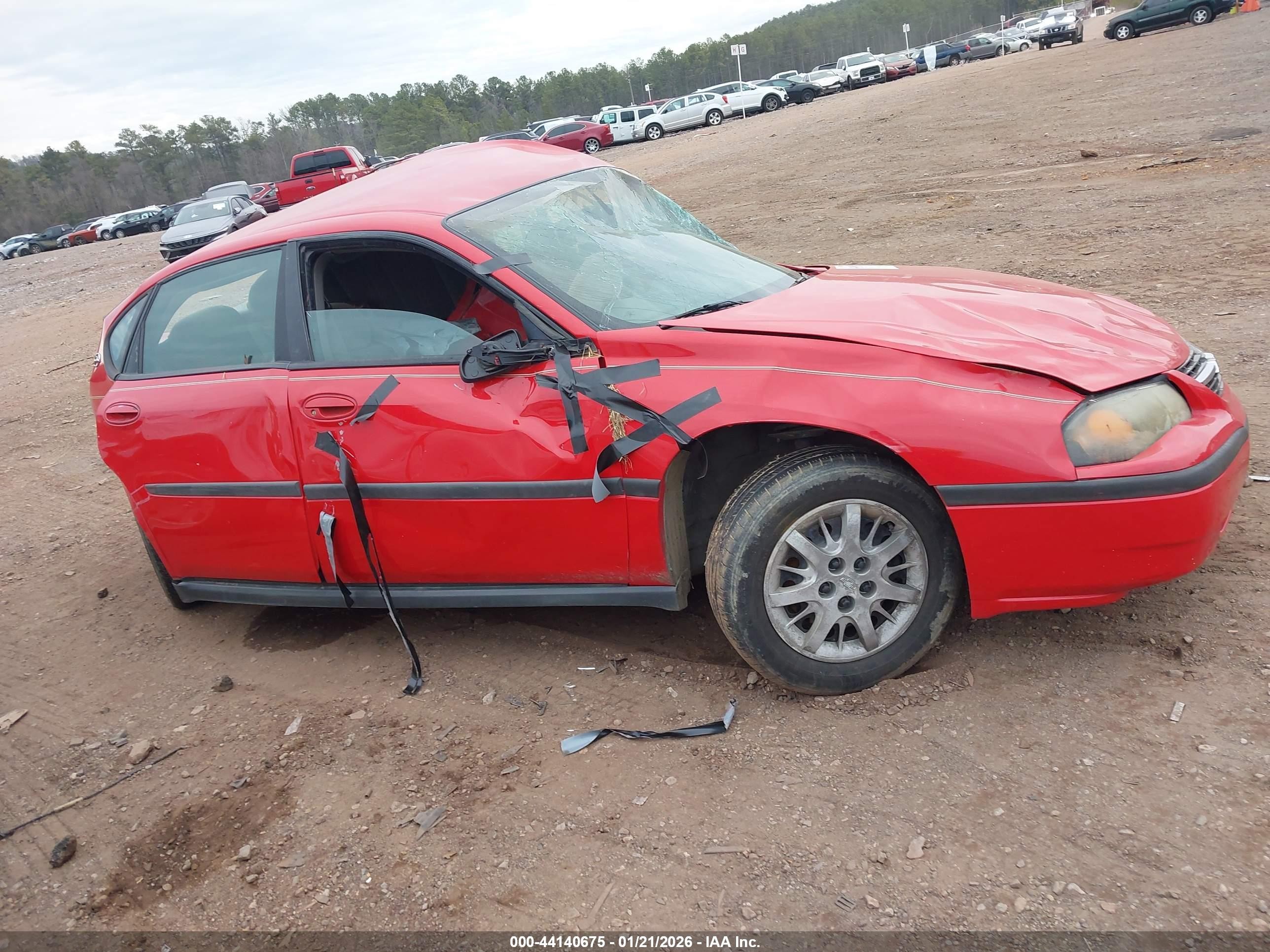 2002 Chevrolet Impala   Red vin: 2G1WF52E929194382