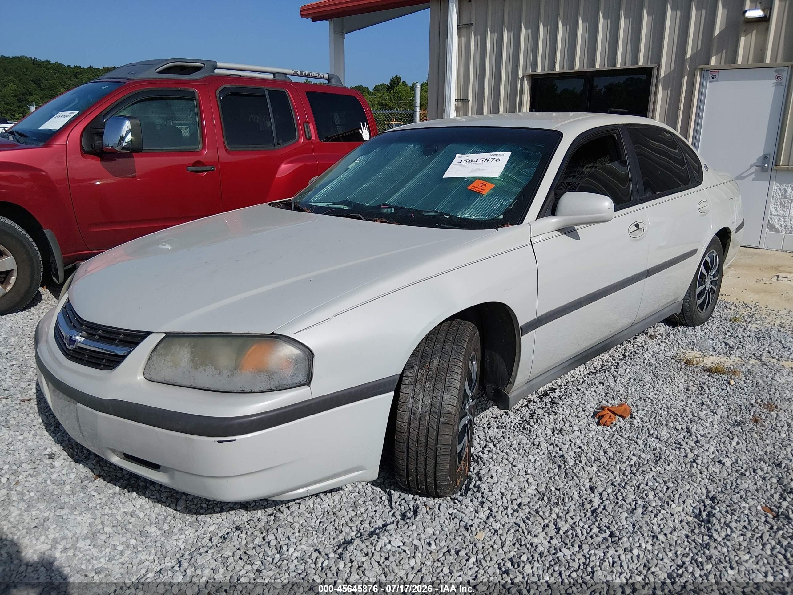 2003 Chevrolet Impala   Tan vin: 2G1WF52E939261001