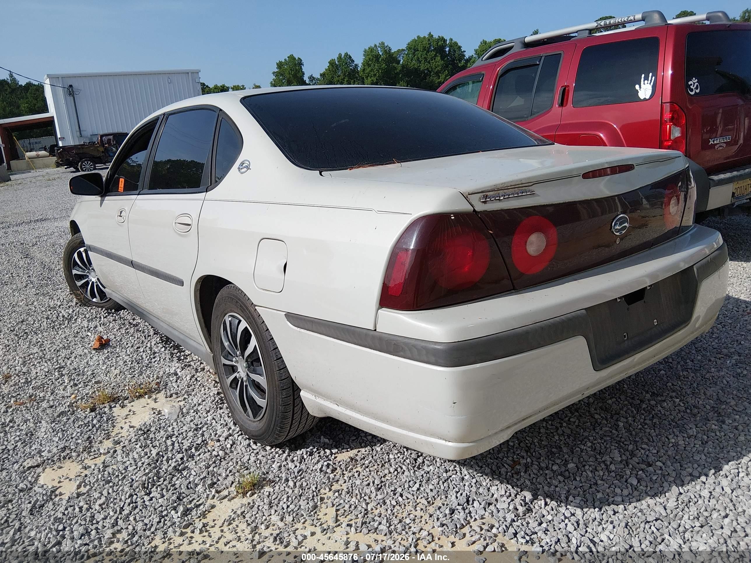 2003 Chevrolet Impala   Tan vin: 2G1WF52E939261001