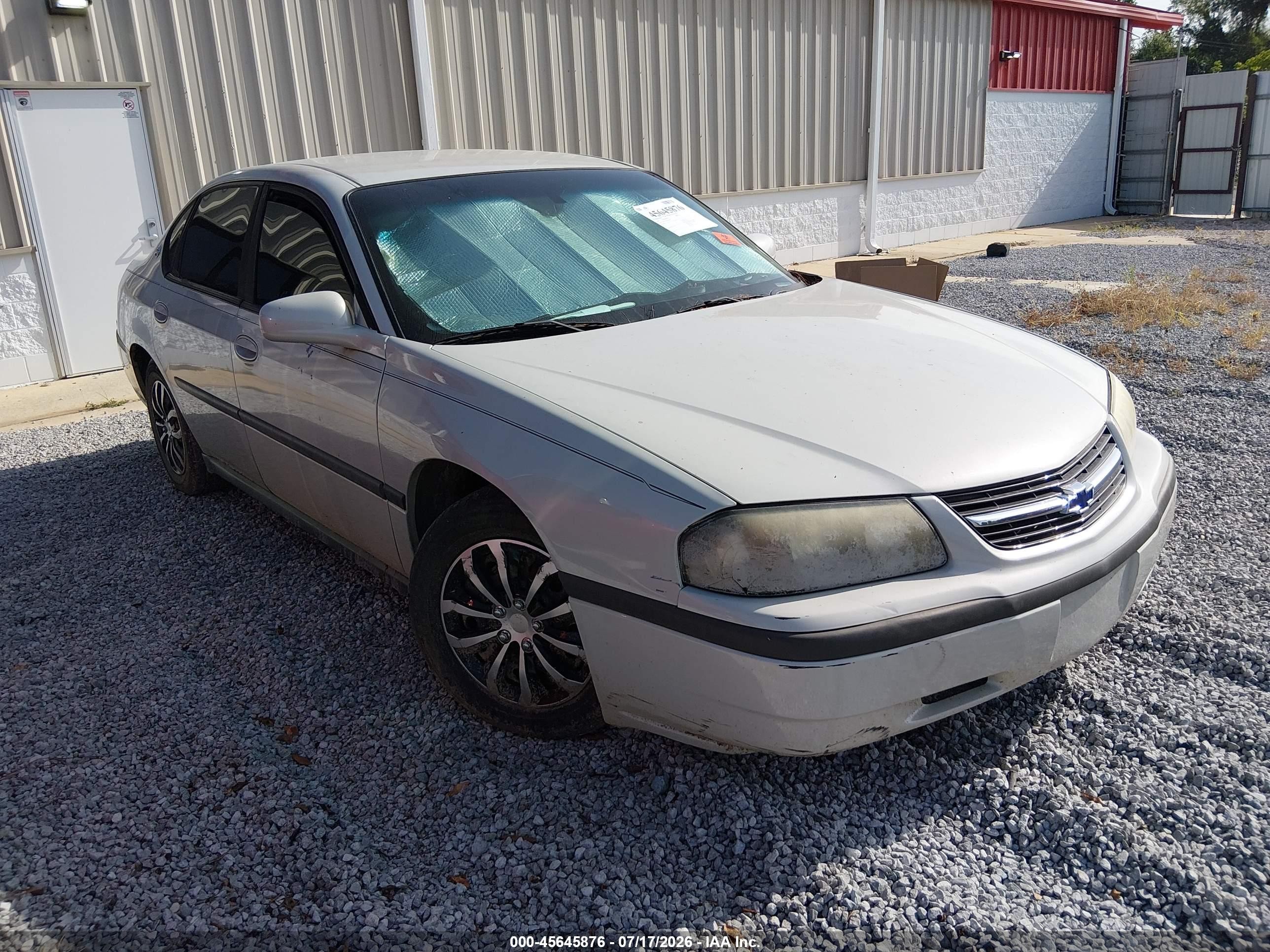2003 Chevrolet Impala   Tan vin: 2G1WF52E939261001