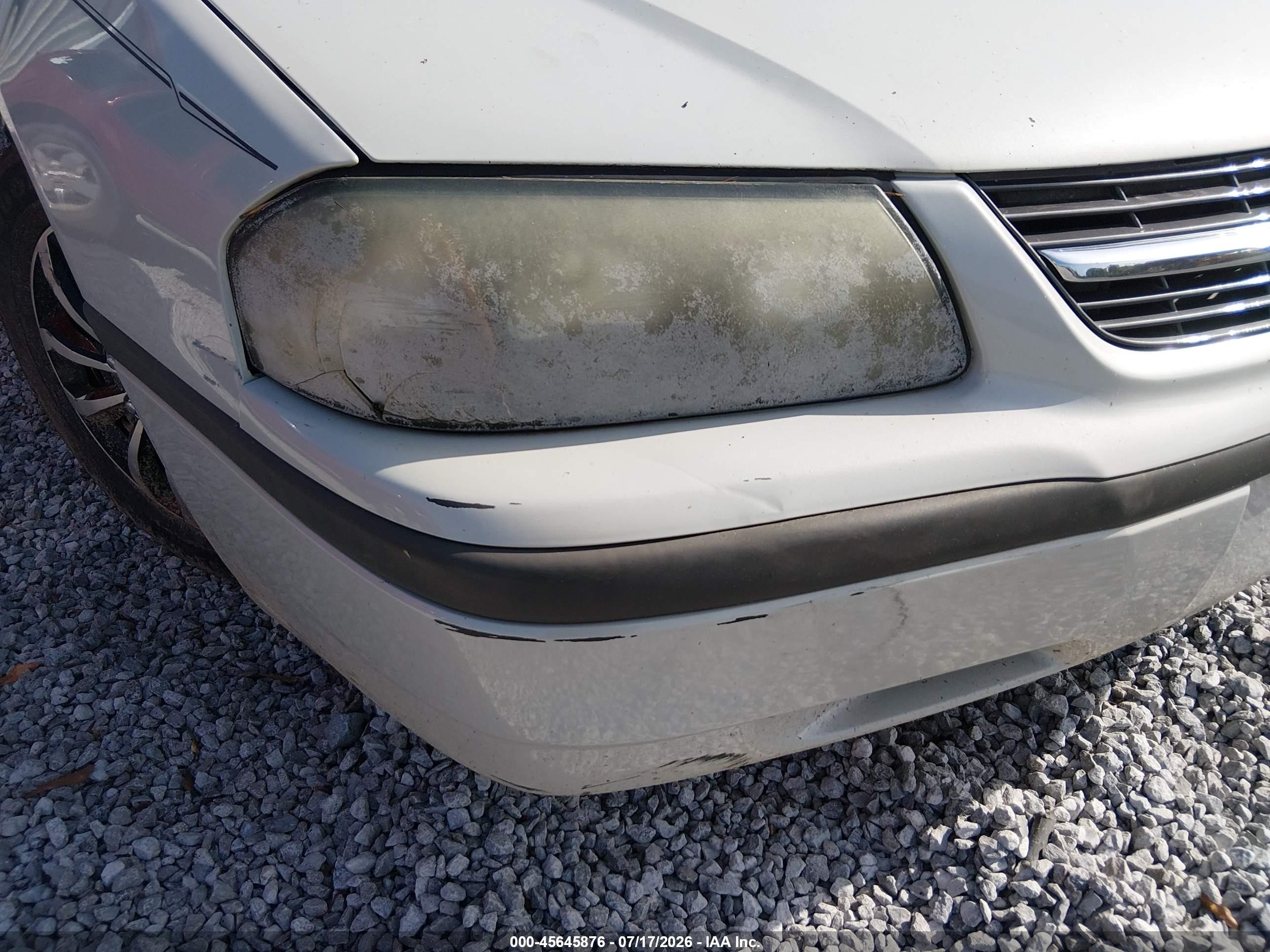 2003 Chevrolet Impala   Tan vin: 2G1WF52E939261001