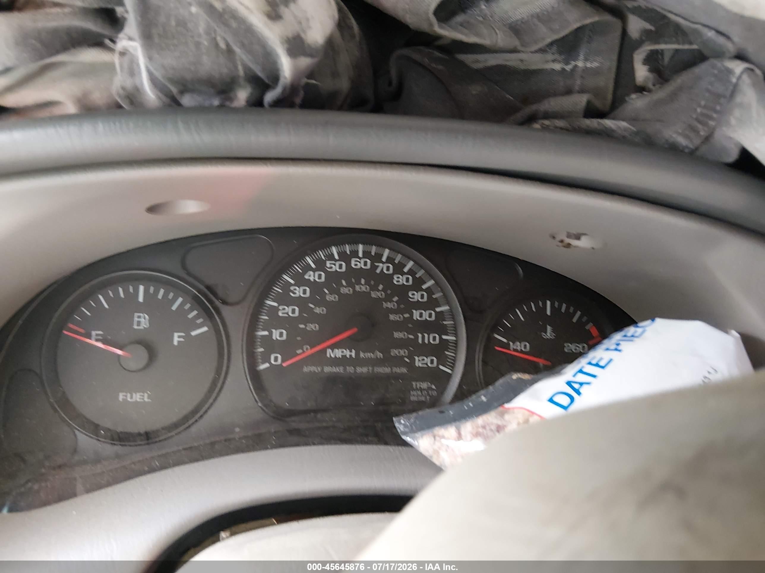 2003 Chevrolet Impala   Tan vin: 2G1WF52E939261001