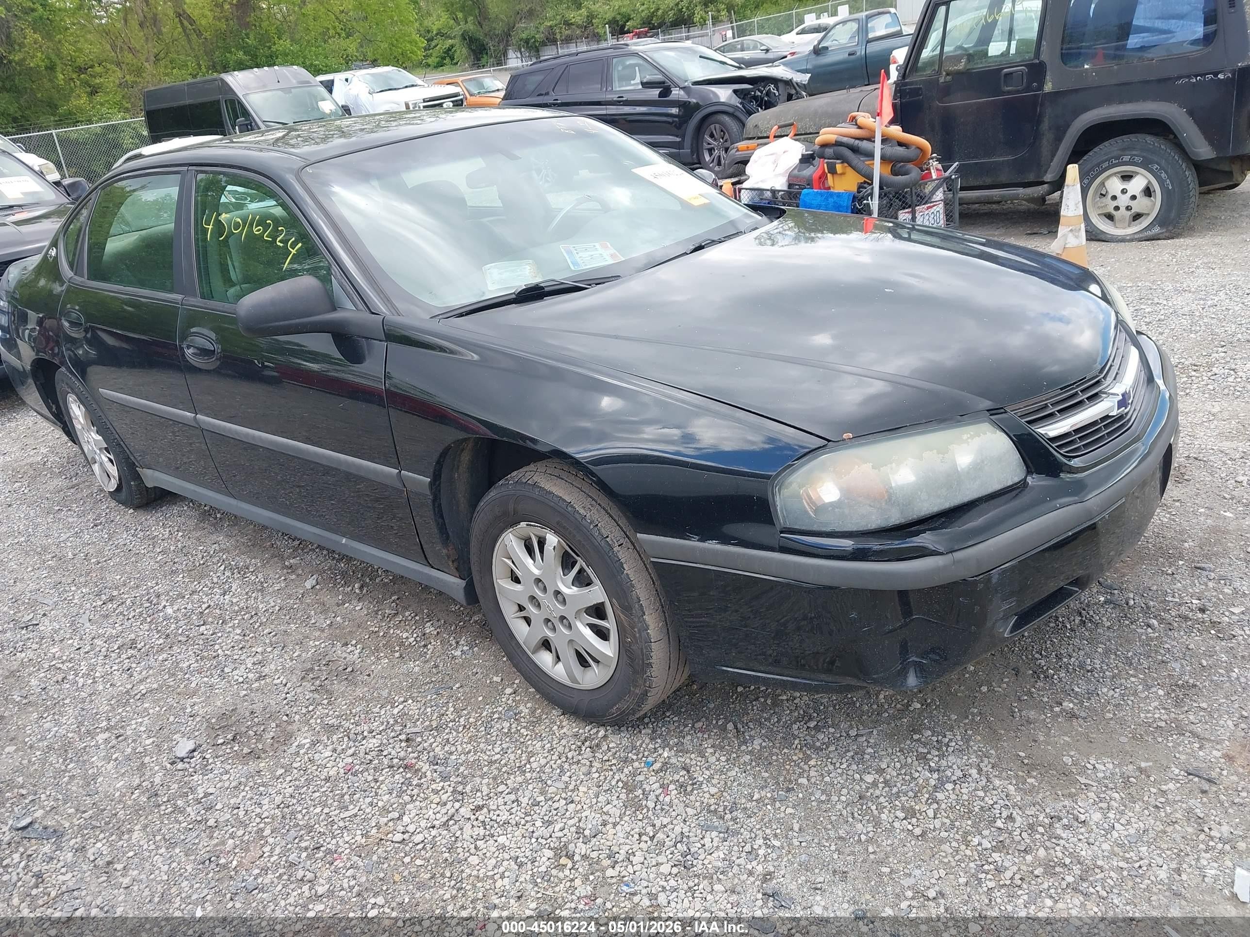 2003 Chevrolet Impala   Black vin: 2G1WF52E939355542