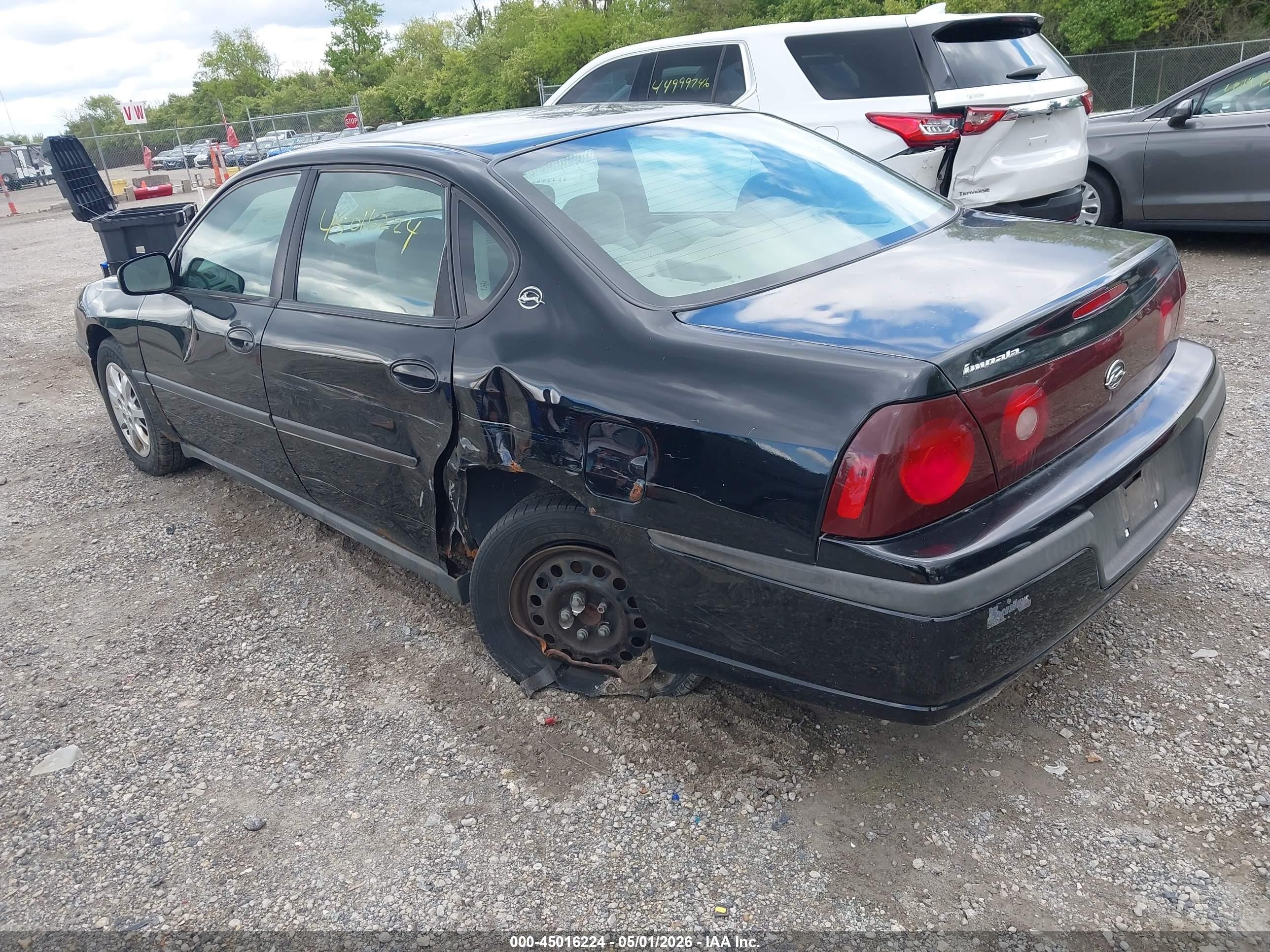 2003 Chevrolet Impala   Black vin: 2G1WF52E939355542