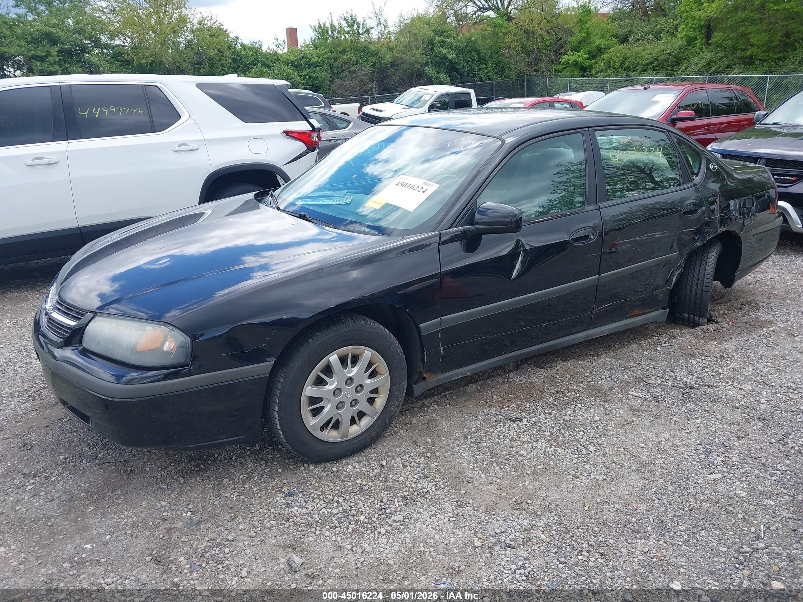 2003 Chevrolet Impala   Black vin: 2G1WF52E939355542