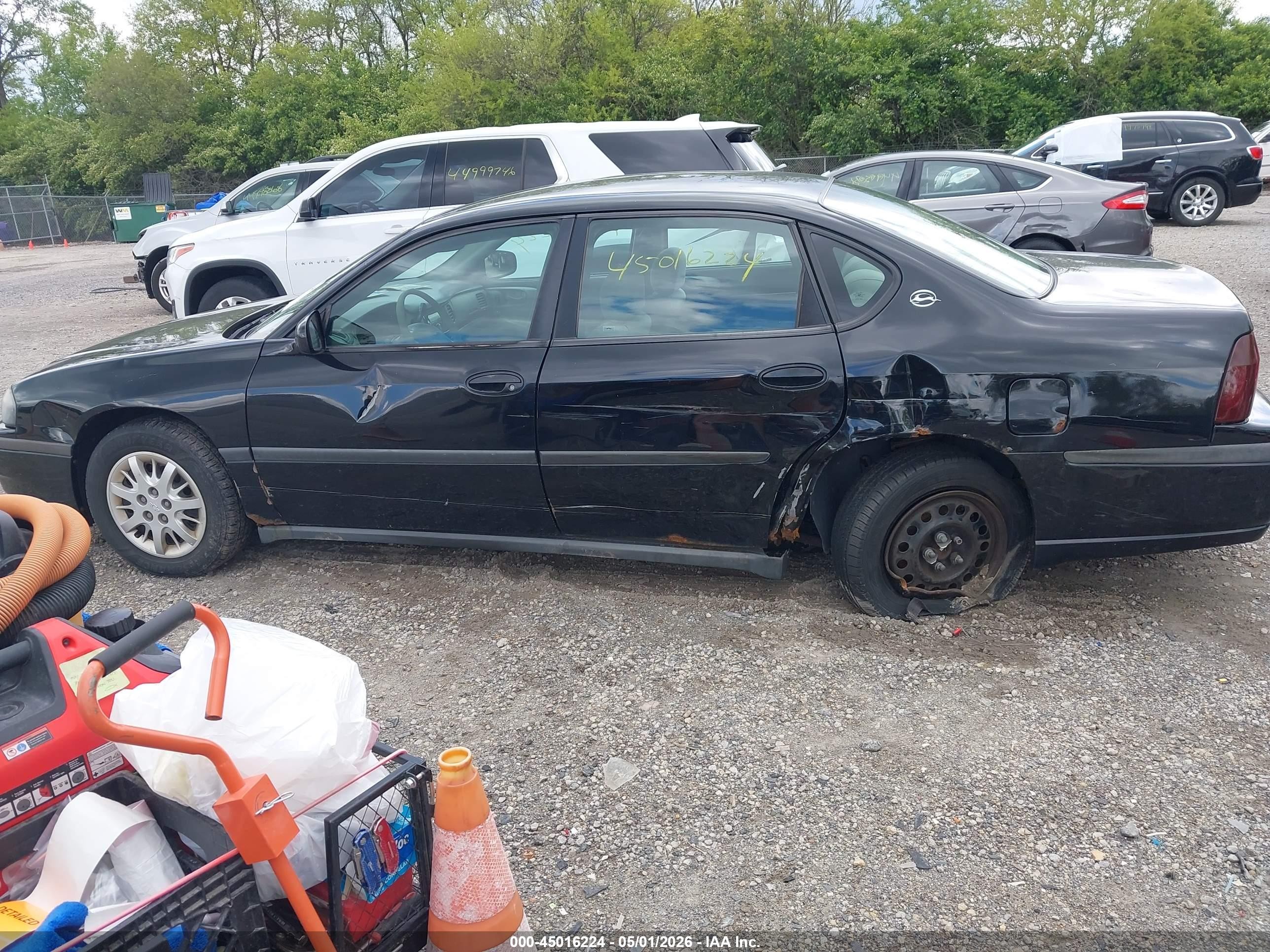 2003 Chevrolet Impala   Black vin: 2G1WF52E939355542