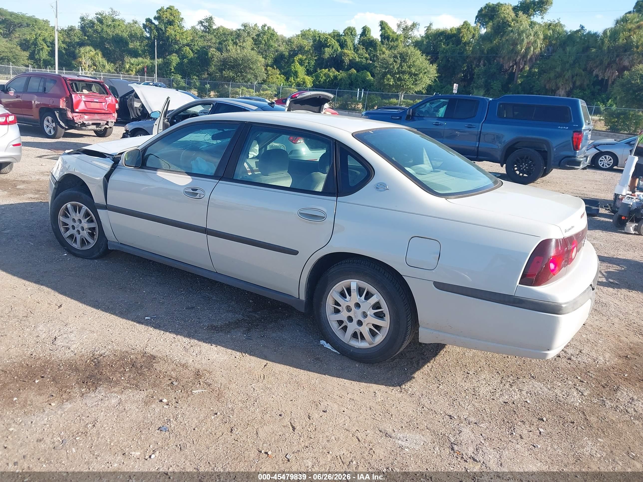 2003 Chevrolet Impala   Tan vin: 2G1WF52E939444320