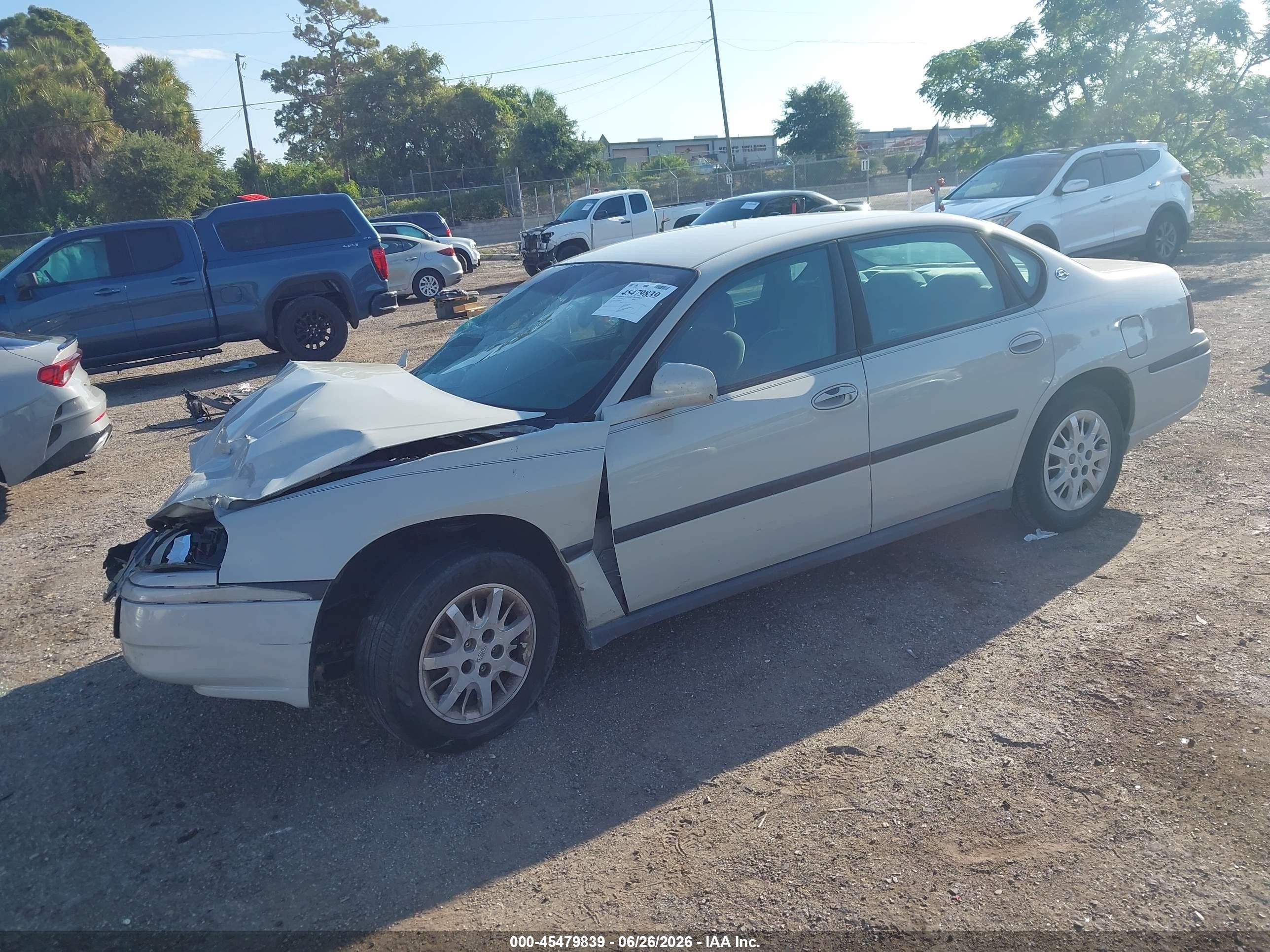 2003 Chevrolet Impala   Tan vin: 2G1WF52E939444320