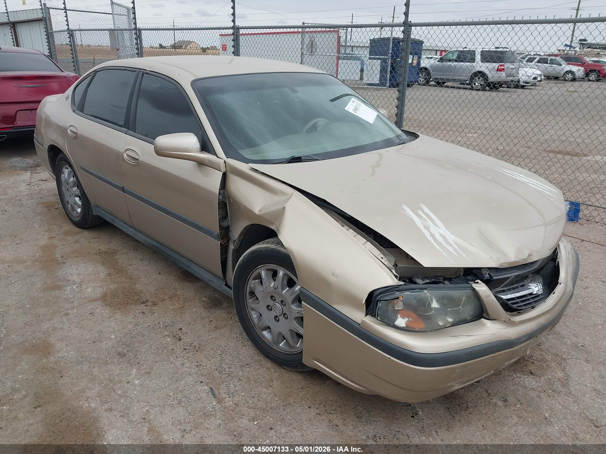 2004 Chevrolet Impala   Gold vin: 2G1WF52E949213242