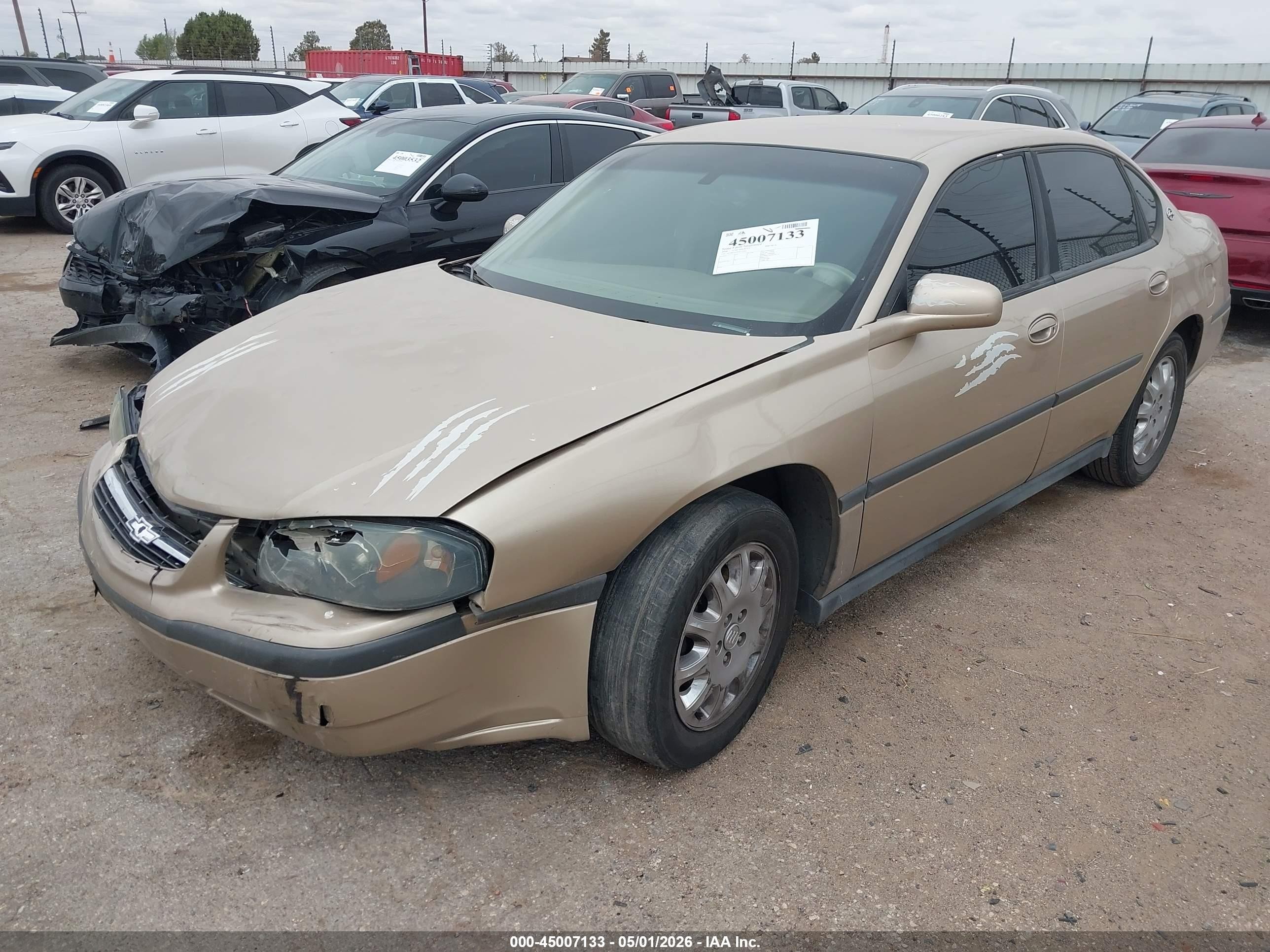 2004 Chevrolet Impala   Gold vin: 2G1WF52E949213242