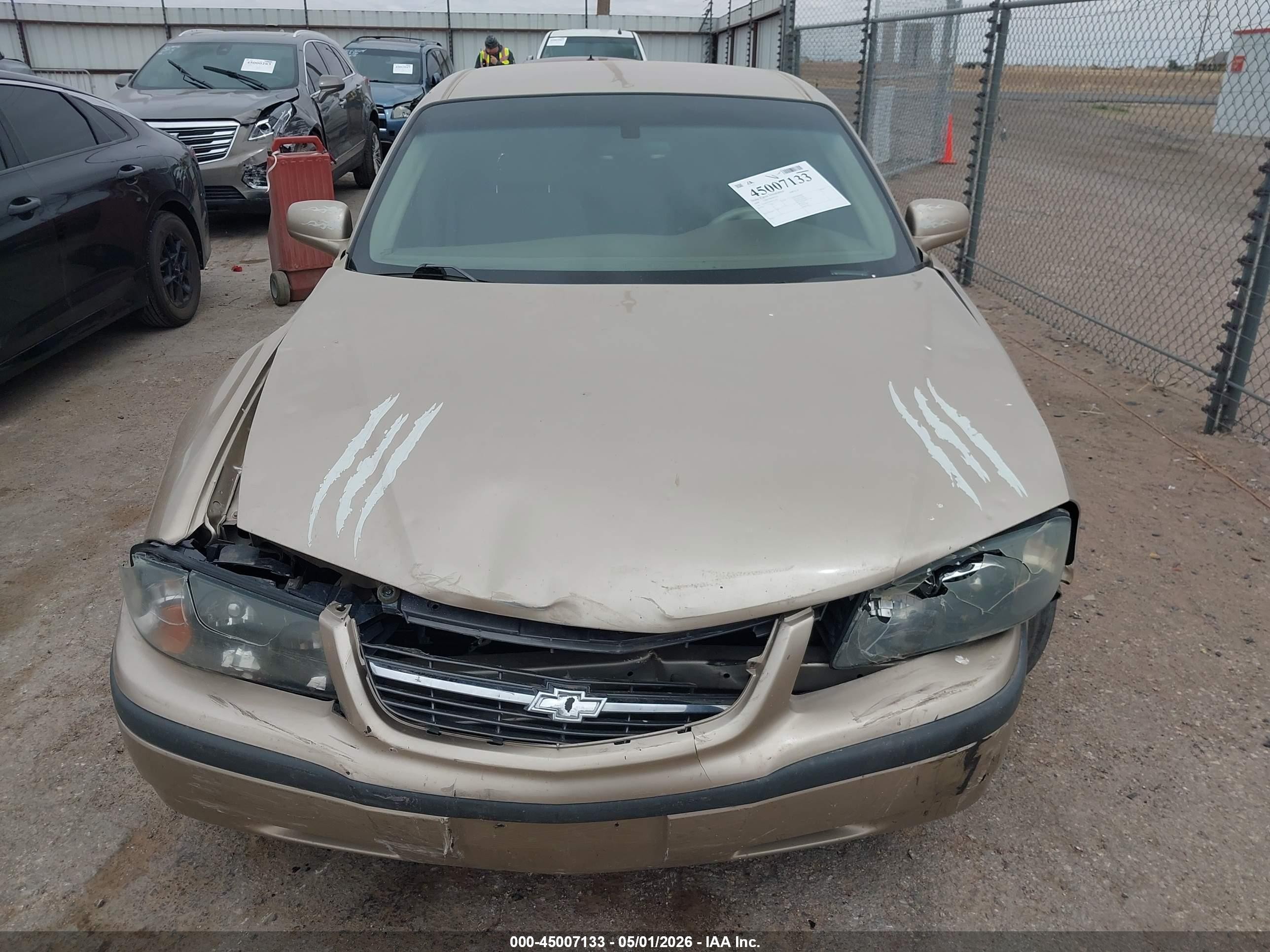 2004 Chevrolet Impala   Gold vin: 2G1WF52E949213242