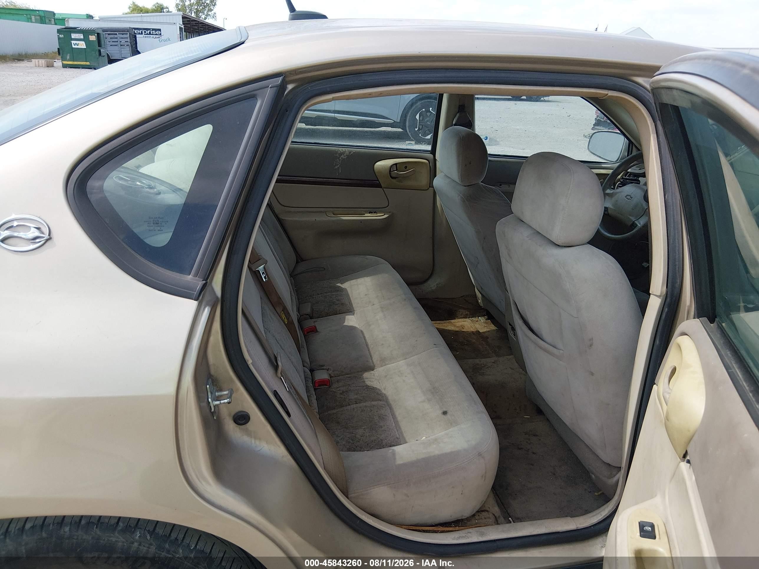 2005 Chevrolet Impala   Beige vin: 2G1WF52E959231905