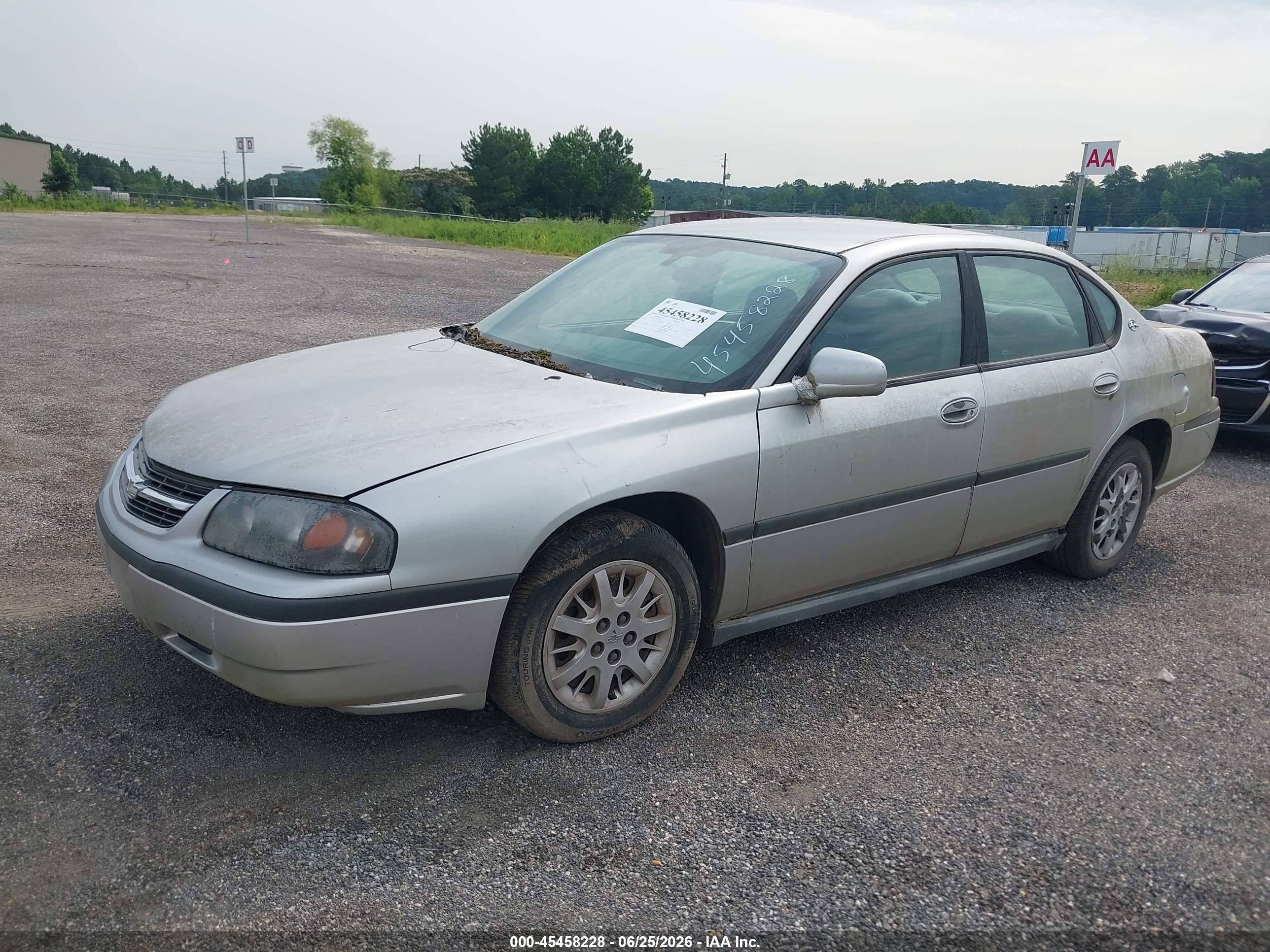 2005 Chevrolet Impala   Silver vin: 2G1WF52E959268520