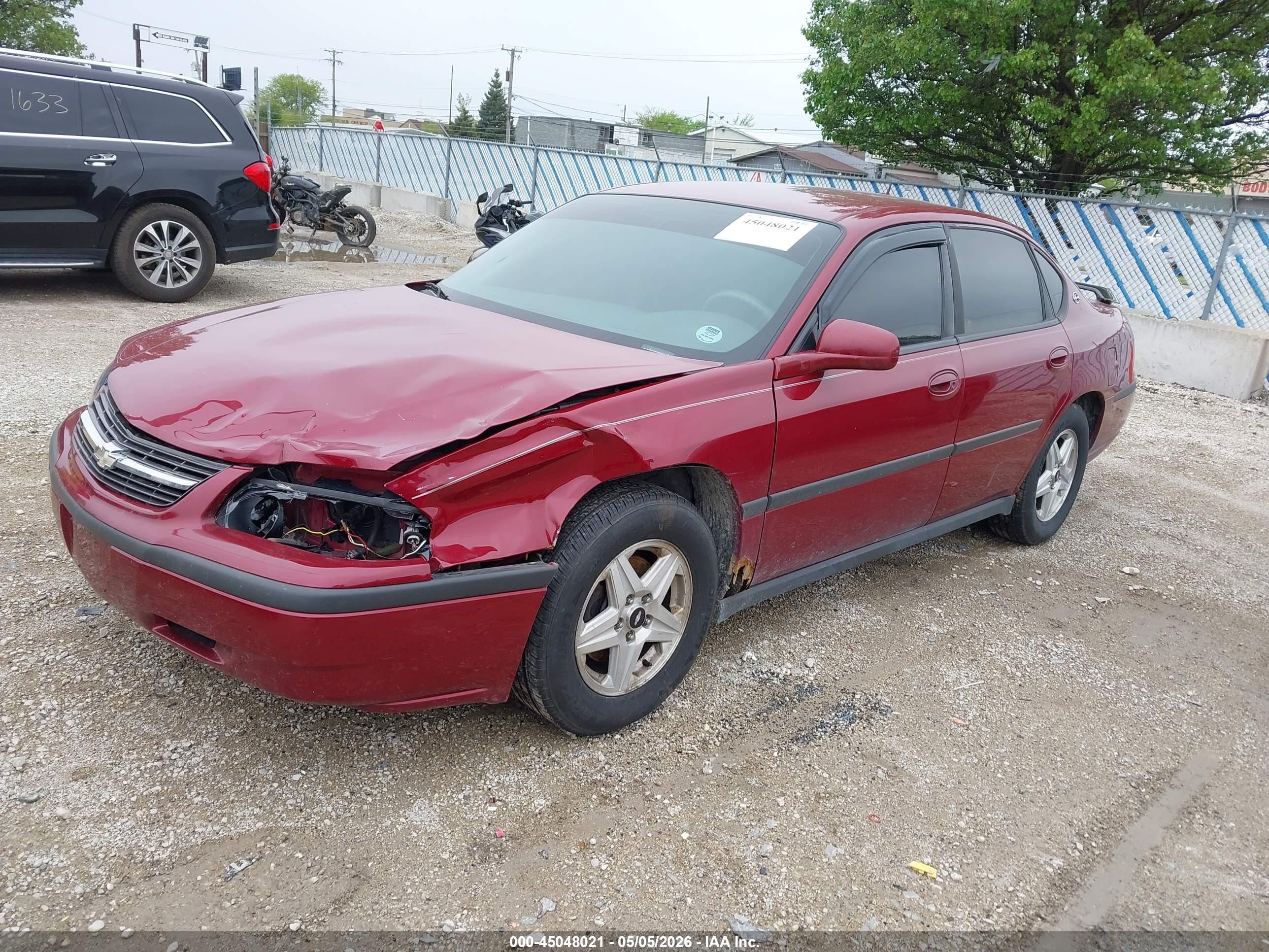 2005 Chevrolet Impala   Burgundy vin: 2G1WF52E959312502