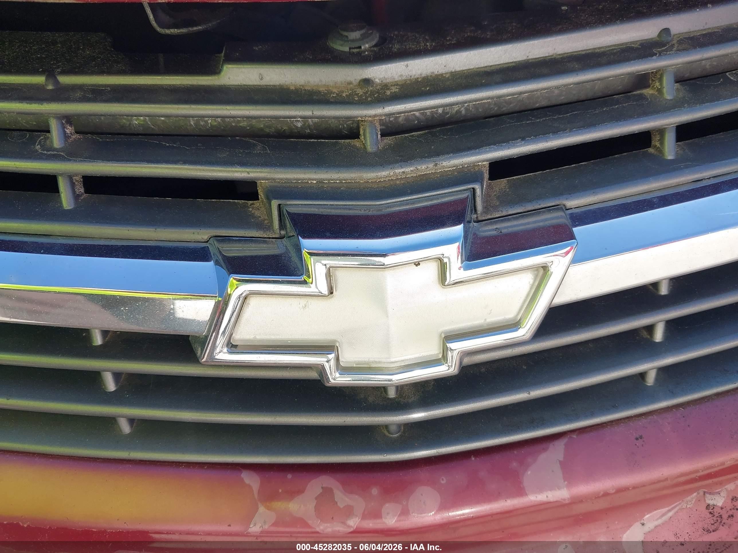 2005 Chevrolet Impala   Burgundy vin: 2G1WF52E959341658