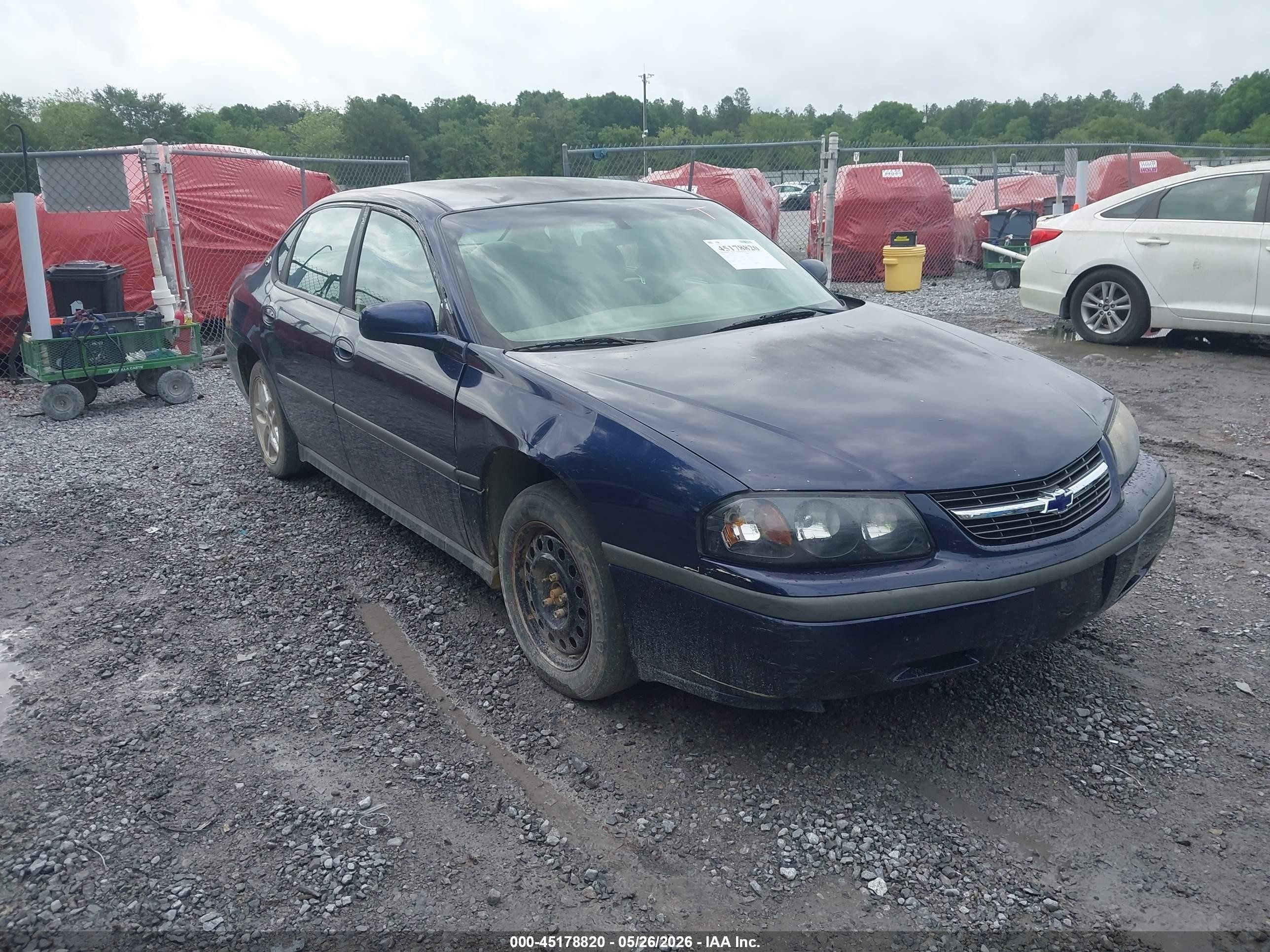 2001 Chevrolet Impala   Blue vin: 2G1WF52EX19234810