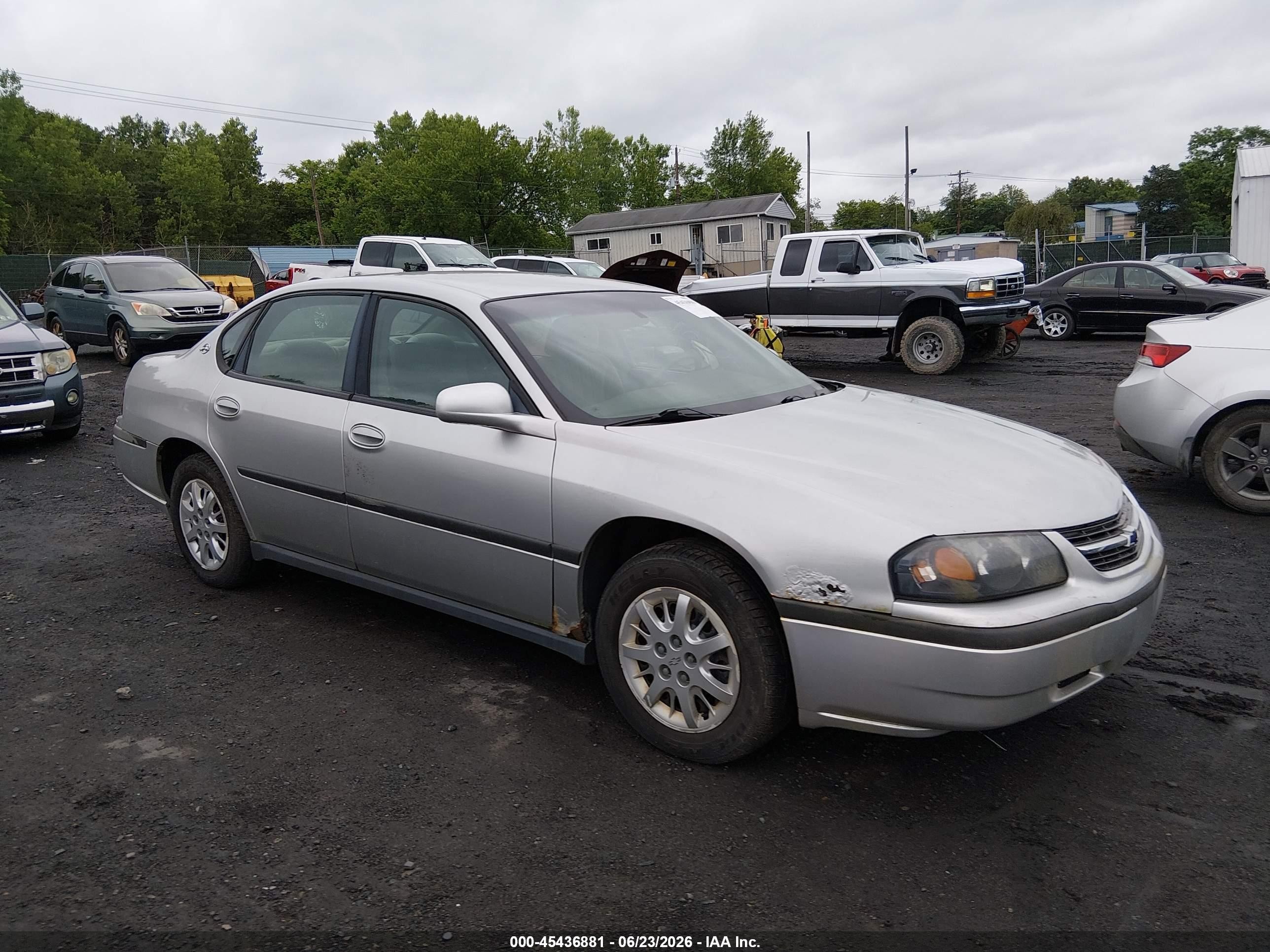2003 Chevrolet Impala   Silver vin: 2G1WF52EX39109227