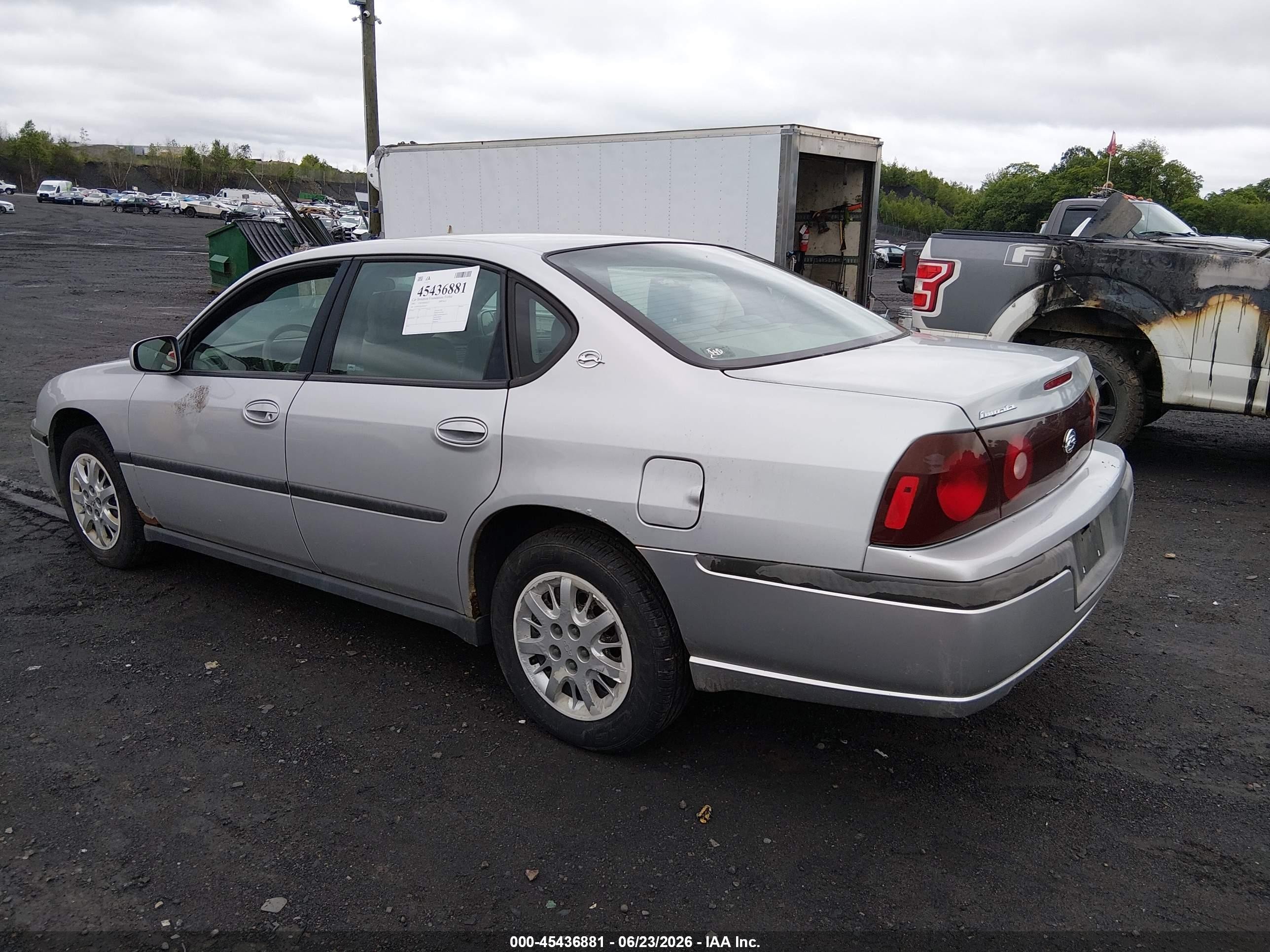 2003 Chevrolet Impala   Silver vin: 2G1WF52EX39109227