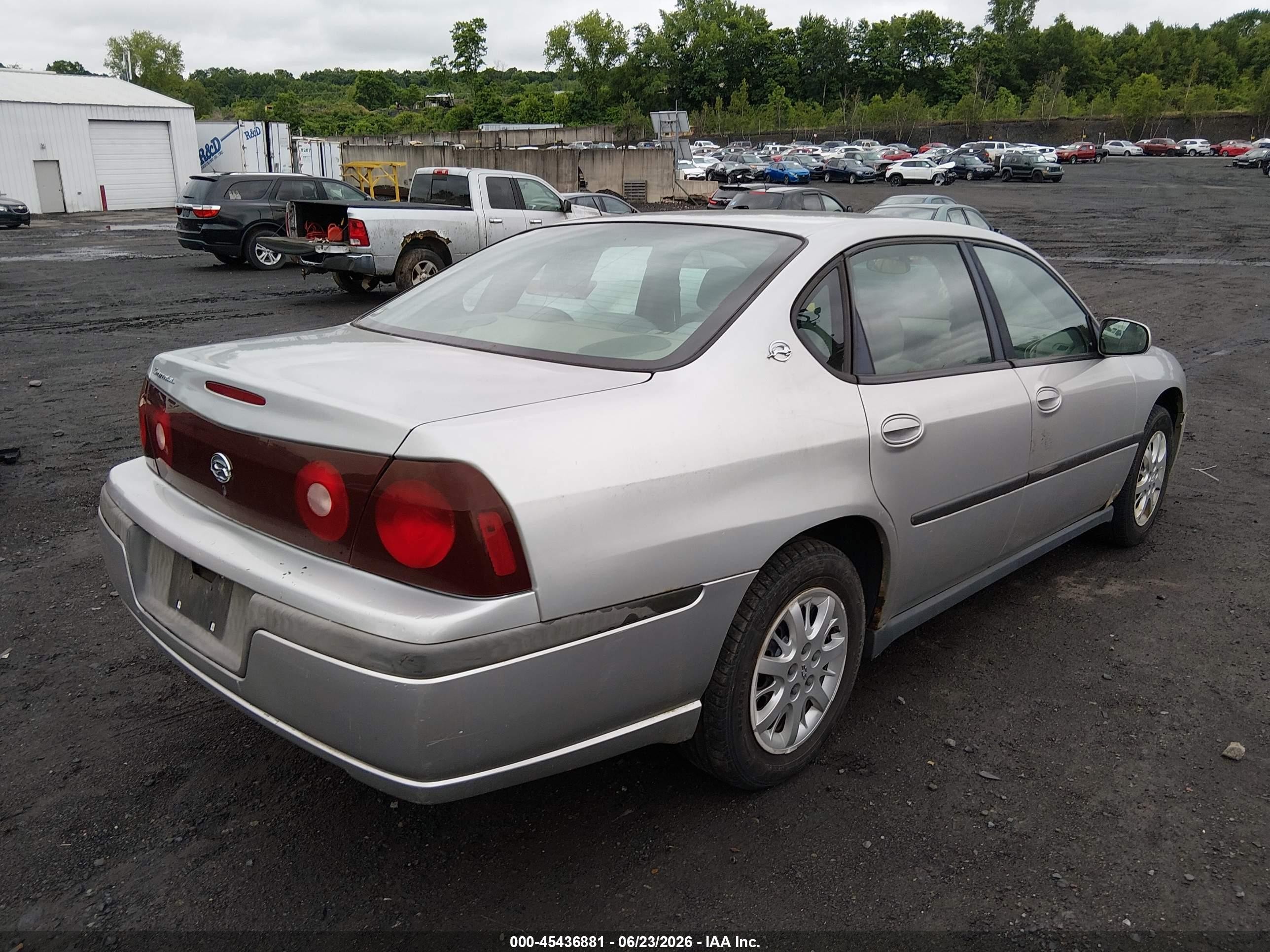 2003 Chevrolet Impala   Silver vin: 2G1WF52EX39109227