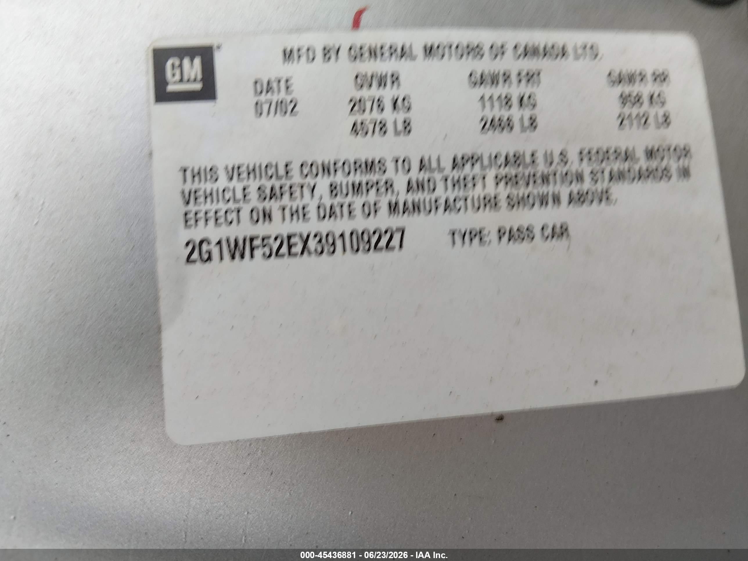 2003 Chevrolet Impala   Silver vin: 2G1WF52EX39109227