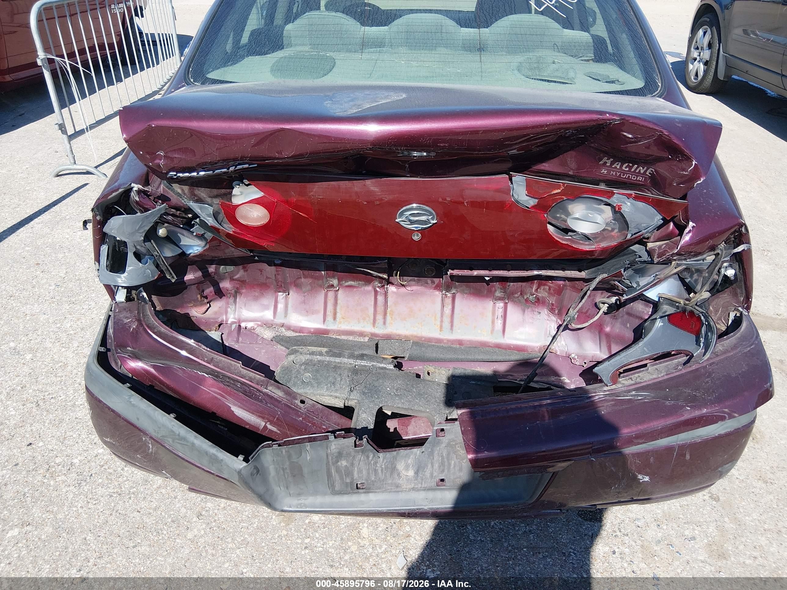 2003 Chevrolet Impala   Burgundy vin: 2G1WF52EX39404408