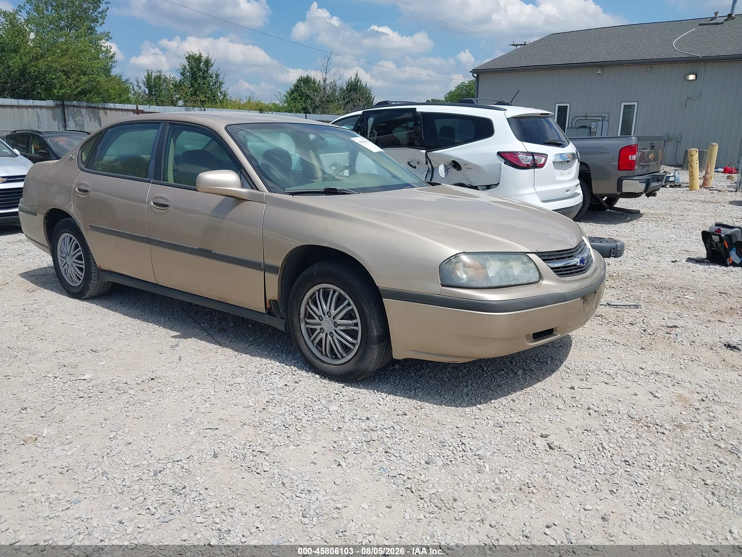 2004 Chevrolet Impala   Gold vin: 2G1WF52EX49183653