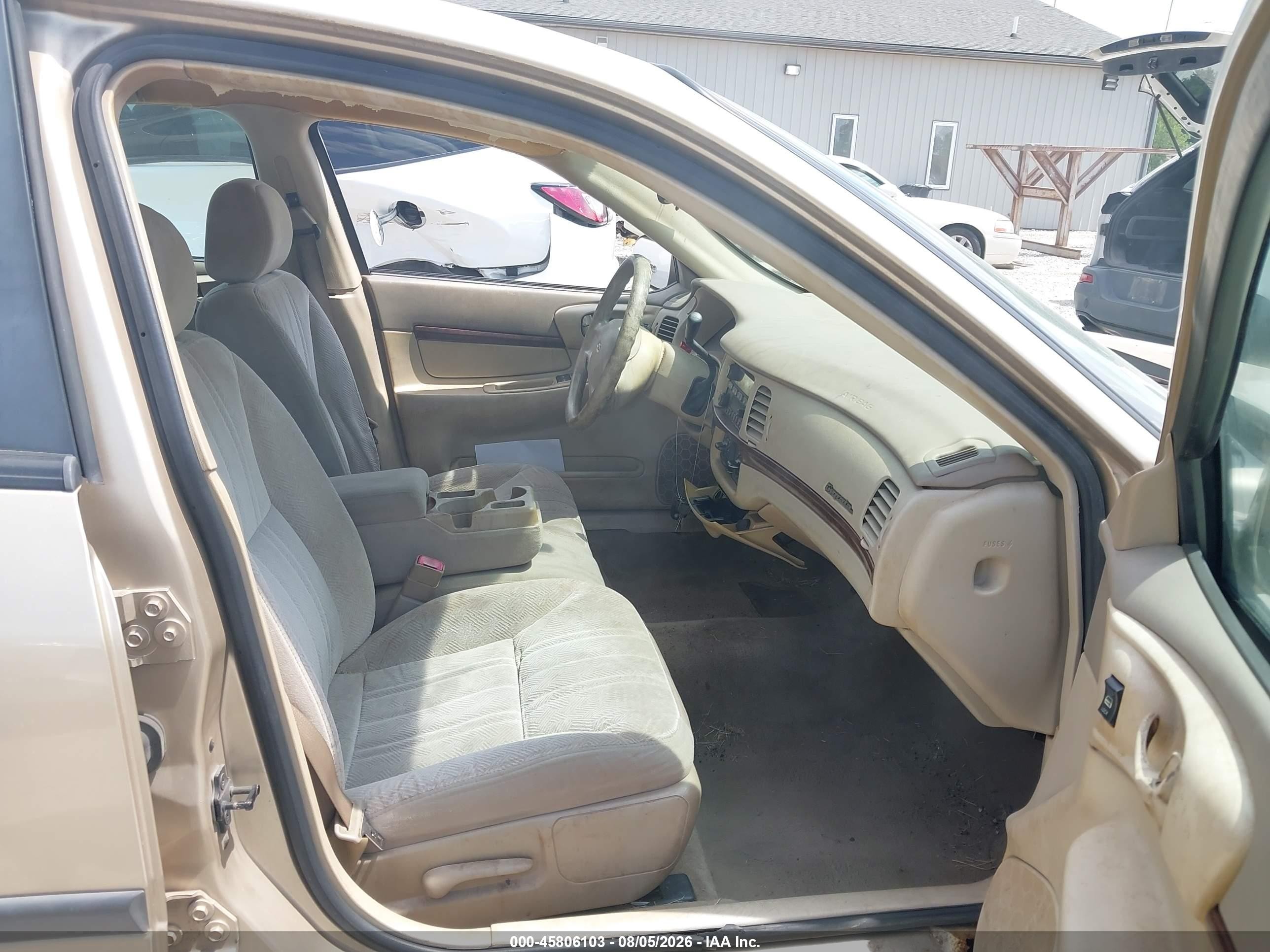 2004 Chevrolet Impala   Gold vin: 2G1WF52EX49183653