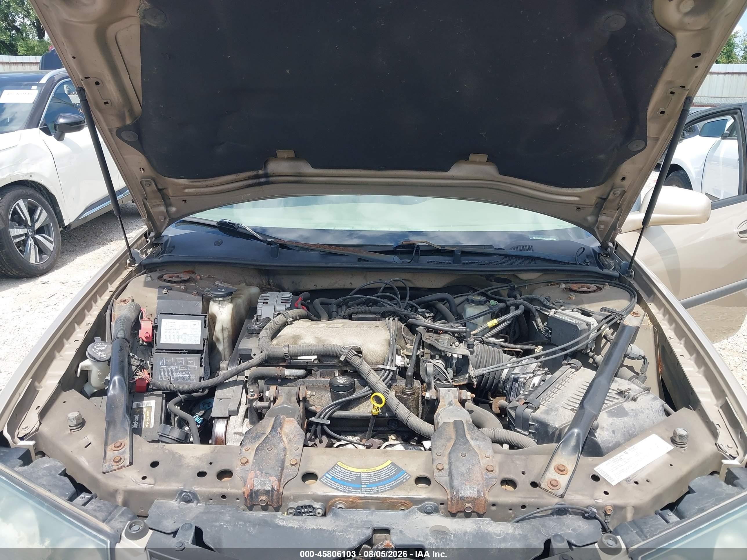 2004 Chevrolet Impala   Gold vin: 2G1WF52EX49183653