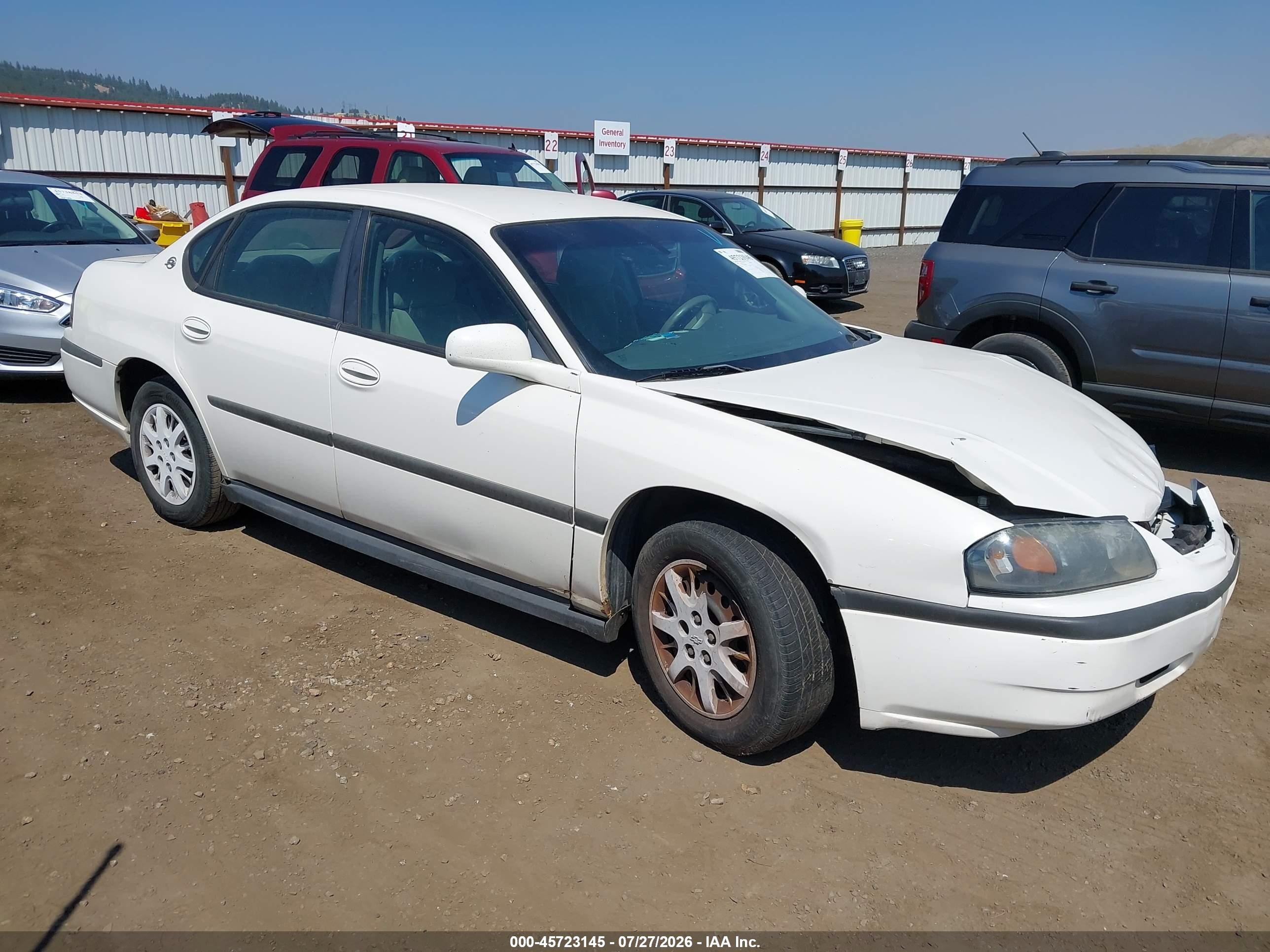 2004 Chevrolet Impala   White vin: 2G1WF52EX49388809