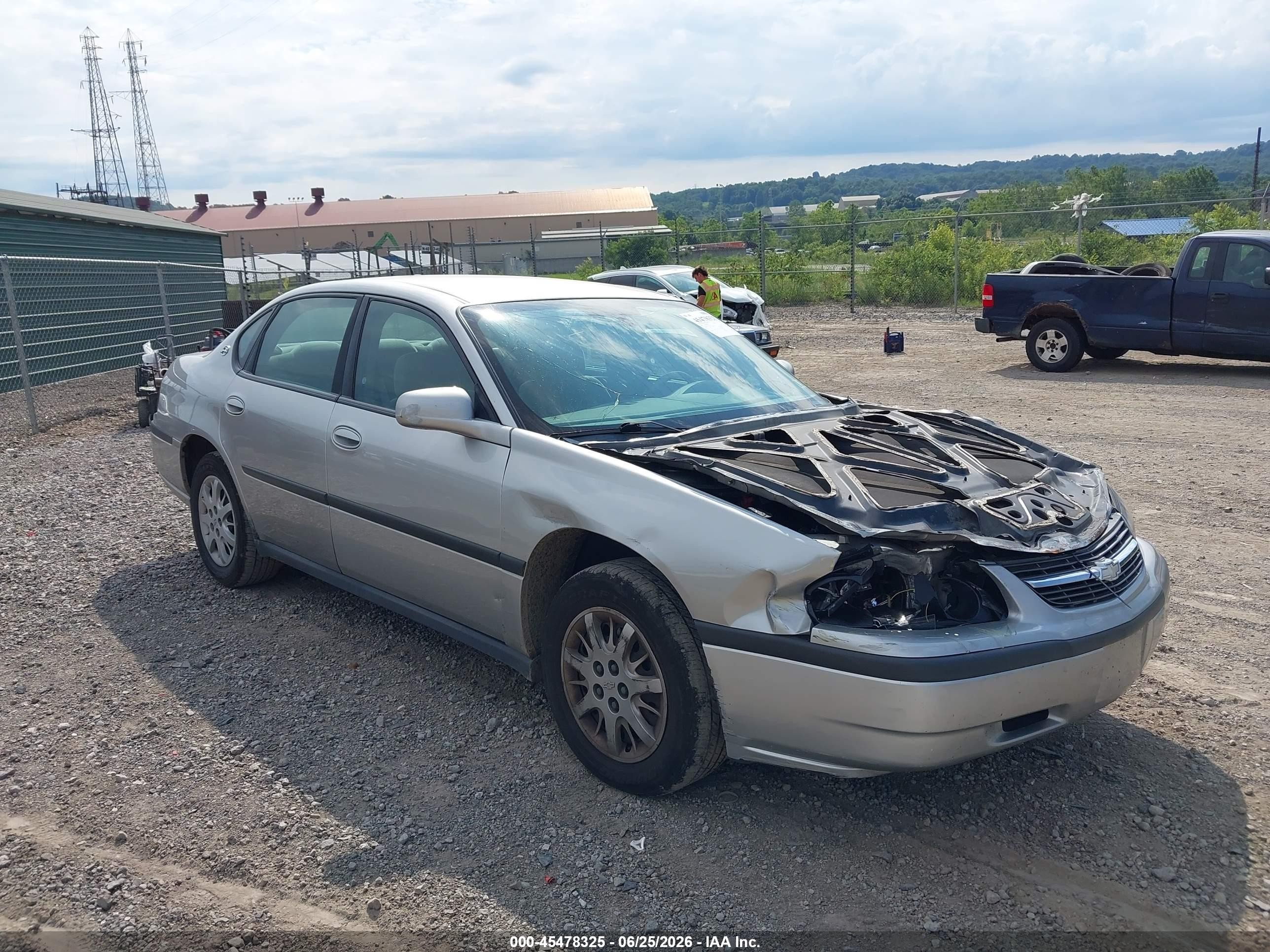 2005 Chevrolet Impala   Серебряный vin: 2G1WF52EX59257350