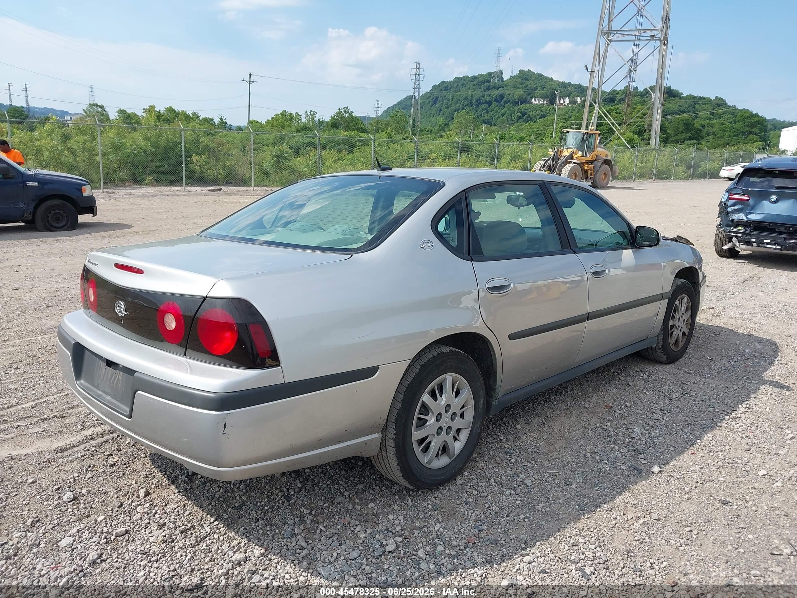 2005 Chevrolet Impala   Silver vin: 2G1WF52EX59257350