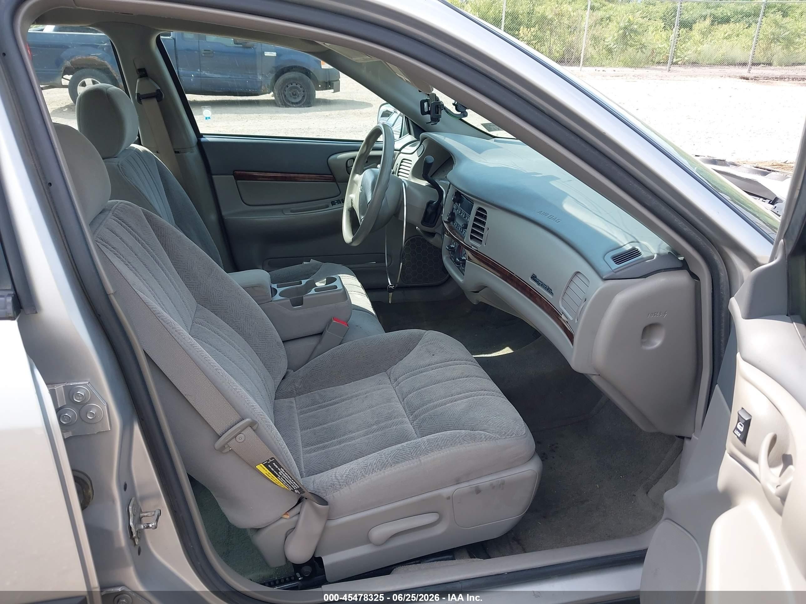 2005 Chevrolet Impala   Silver vin: 2G1WF52EX59257350