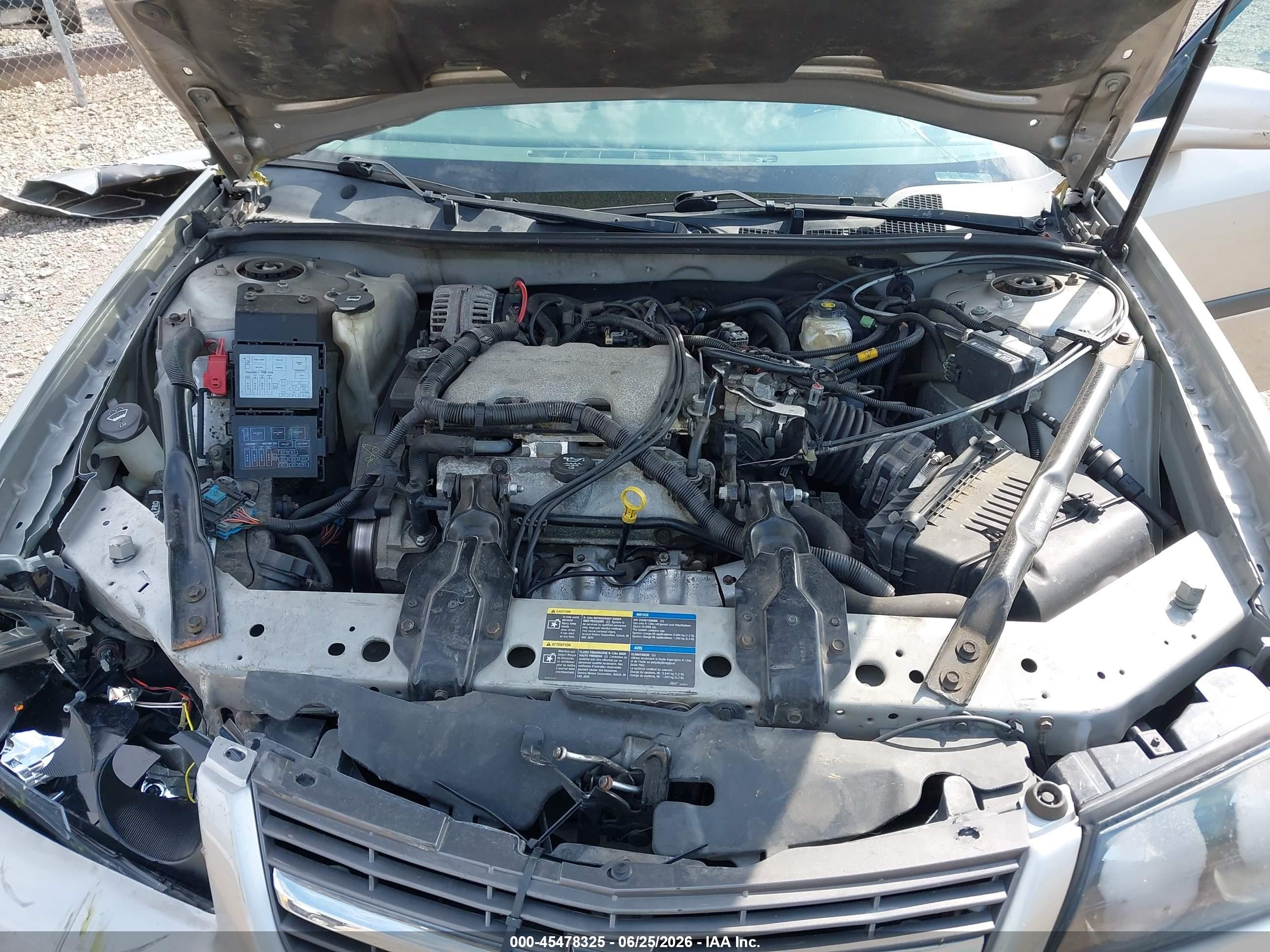 2005 Chevrolet Impala   Silver vin: 2G1WF52EX59257350