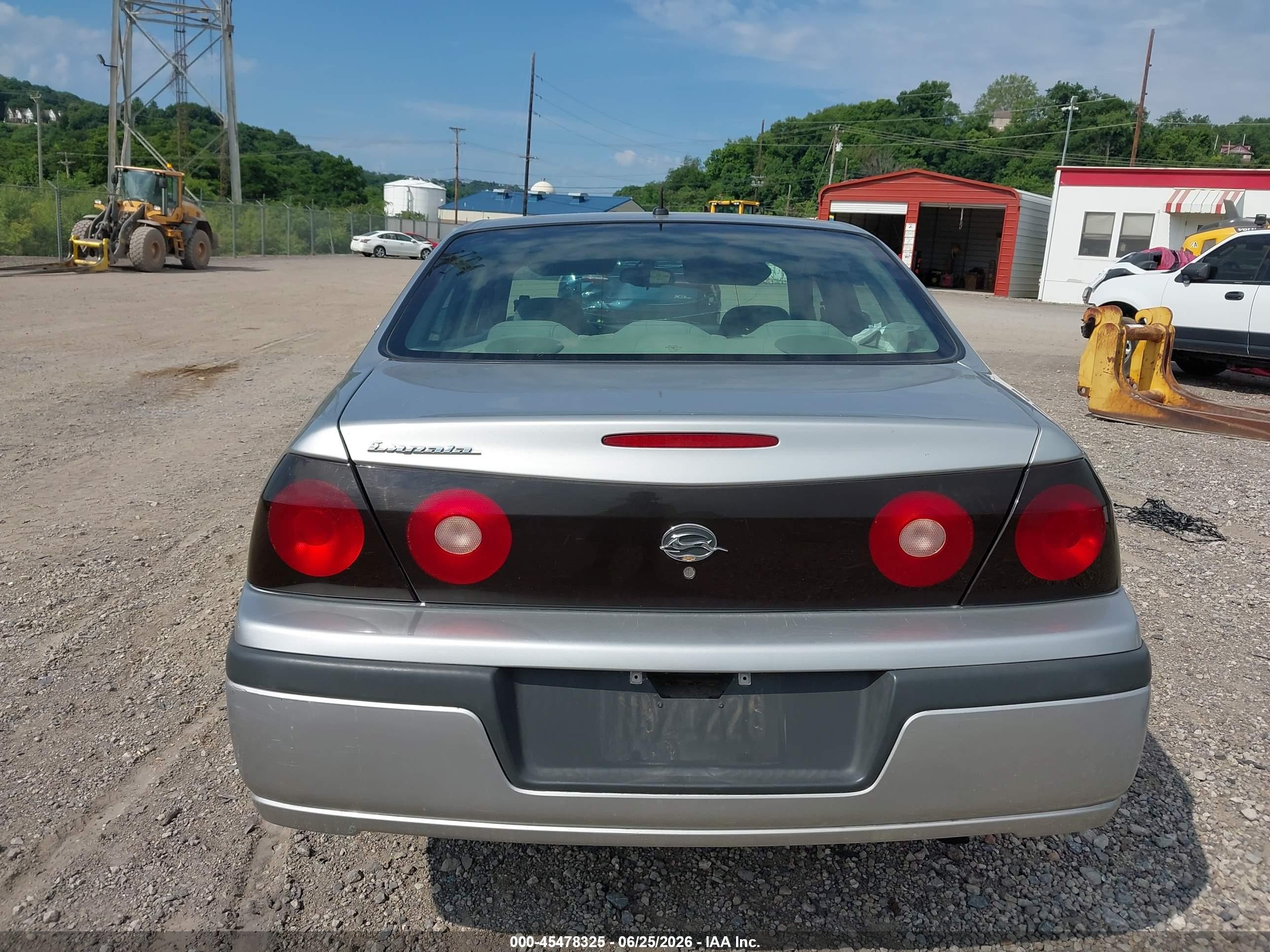 2005 Chevrolet Impala   Silver vin: 2G1WF52EX59257350