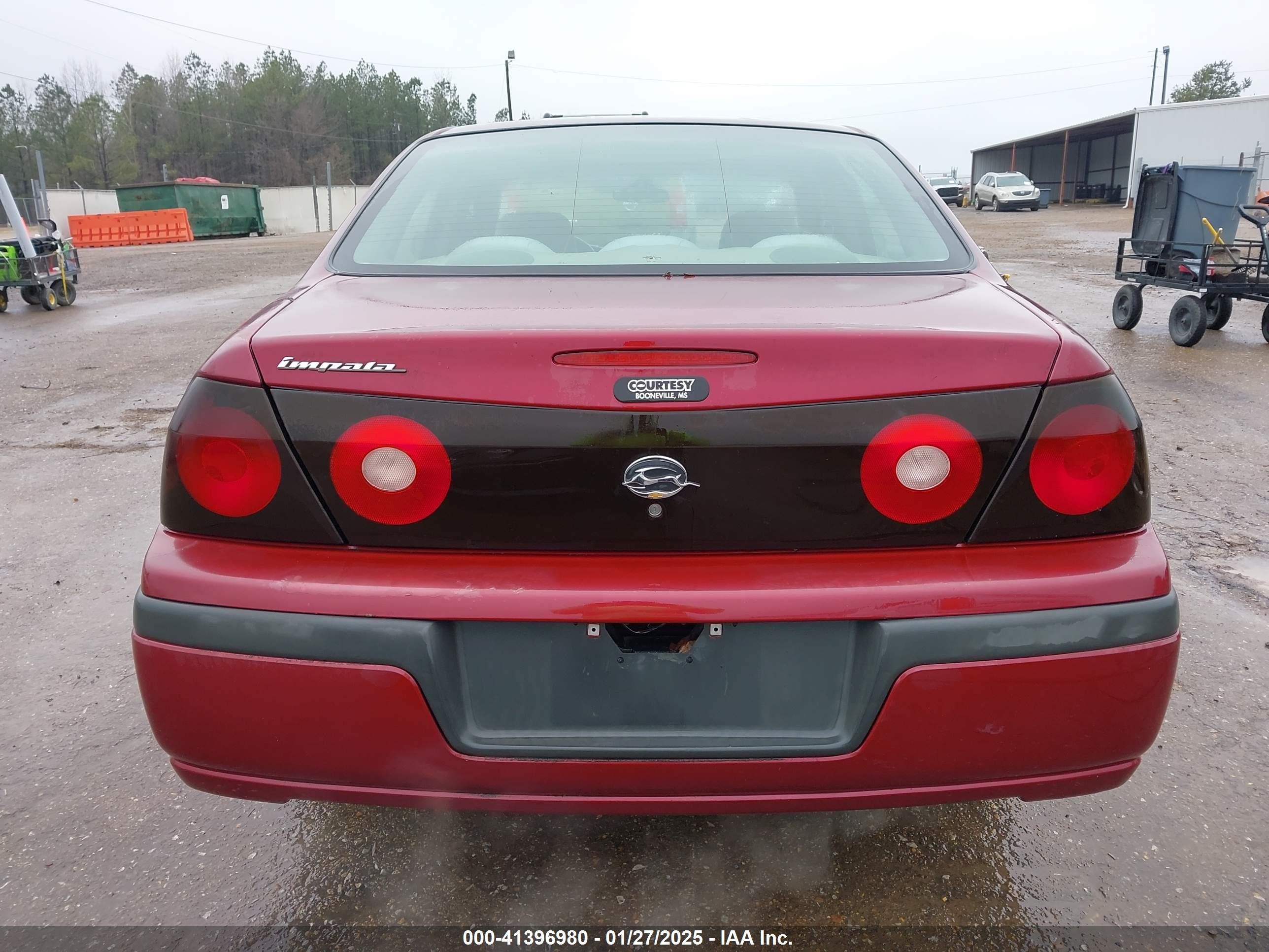 2005 Chevrolet Impala   Burgundy vin: 2G1WF52EX59297346