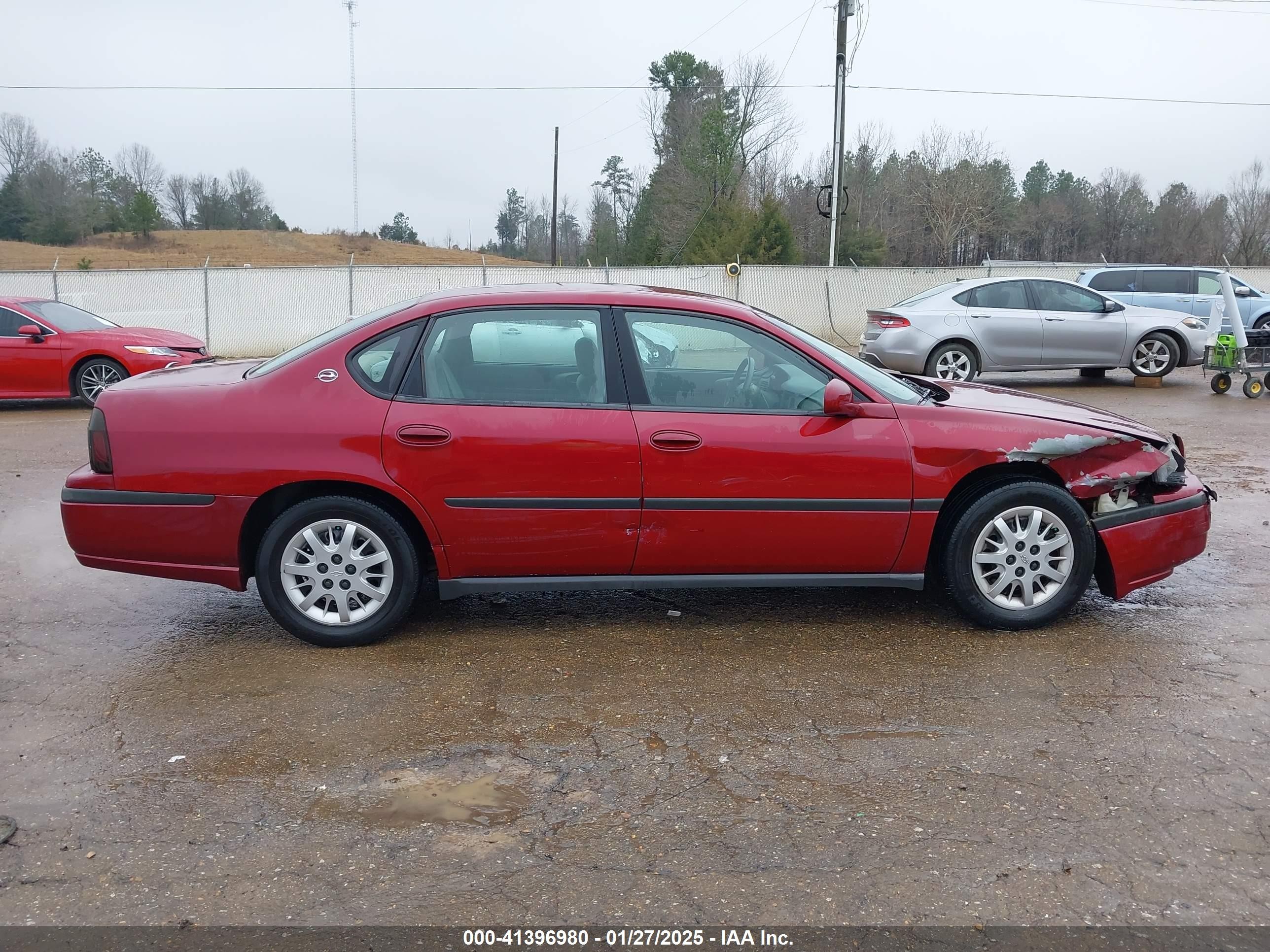 2005 Chevrolet Impala   Burgundy vin: 2G1WF52EX59297346