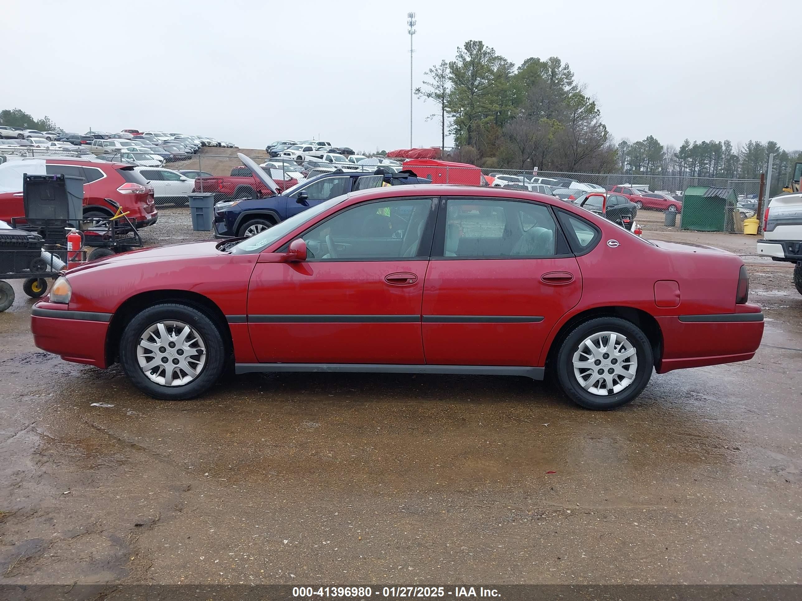 2005 Chevrolet Impala   Burgundy vin: 2G1WF52EX59297346