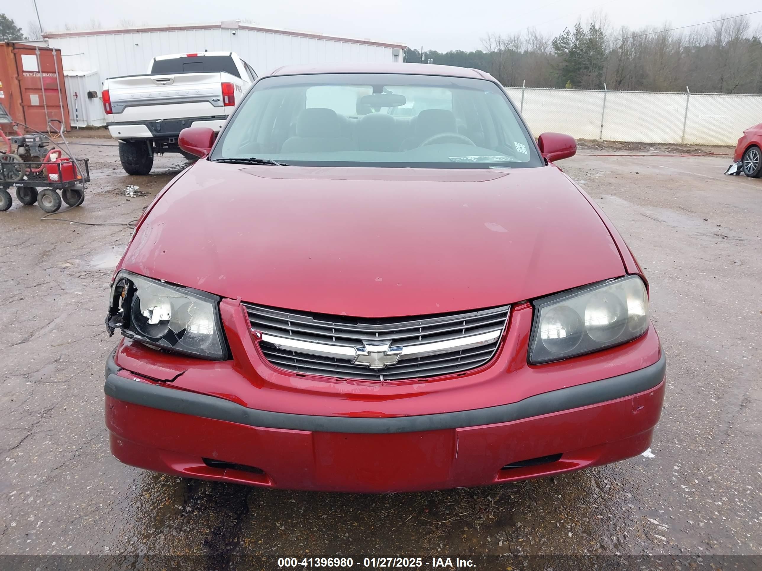 2005 Chevrolet Impala   Burgundy vin: 2G1WF52EX59297346