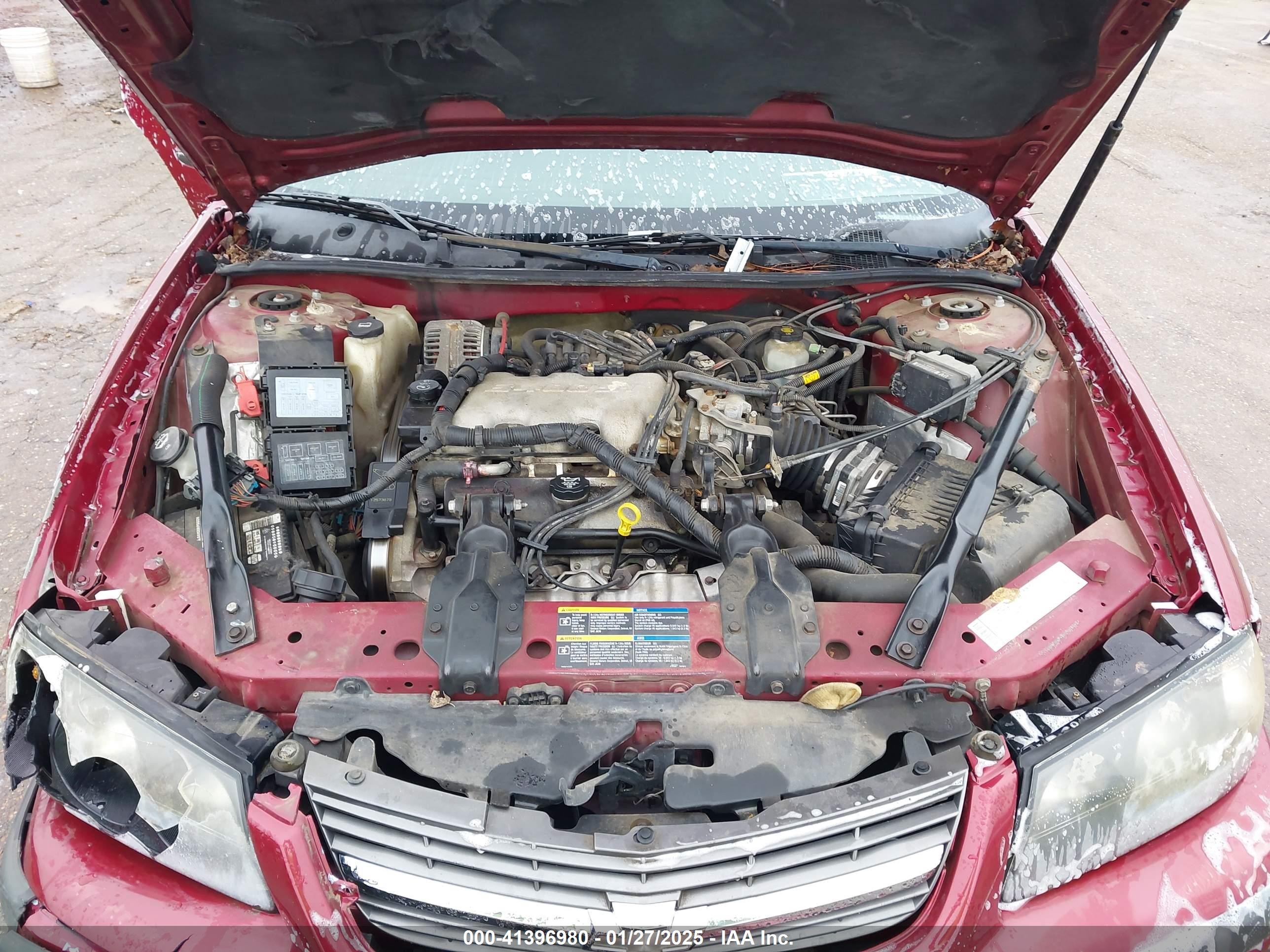 2005 Chevrolet Impala   Burgundy vin: 2G1WF52EX59297346