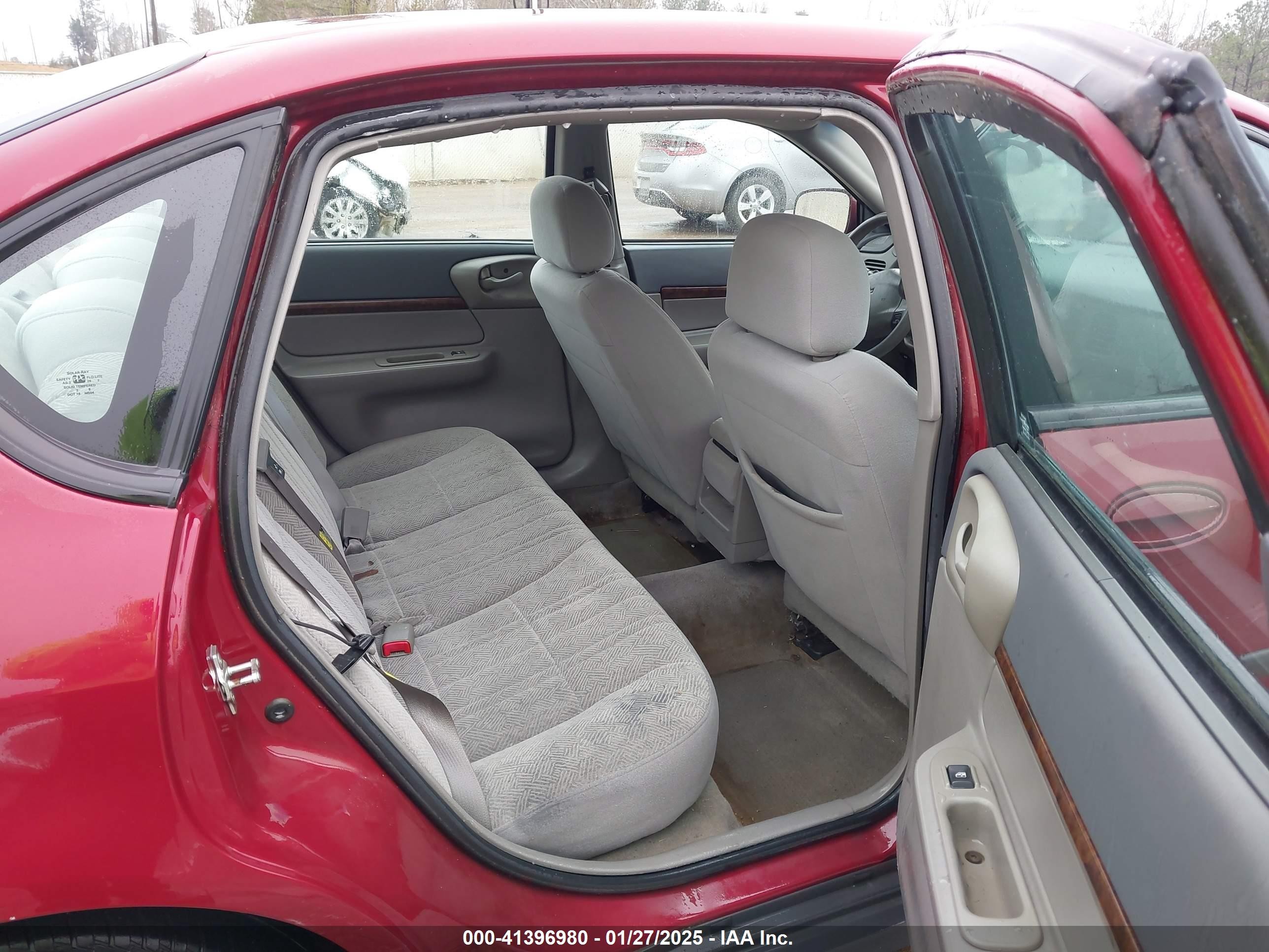 2005 Chevrolet Impala   Burgundy vin: 2G1WF52EX59297346