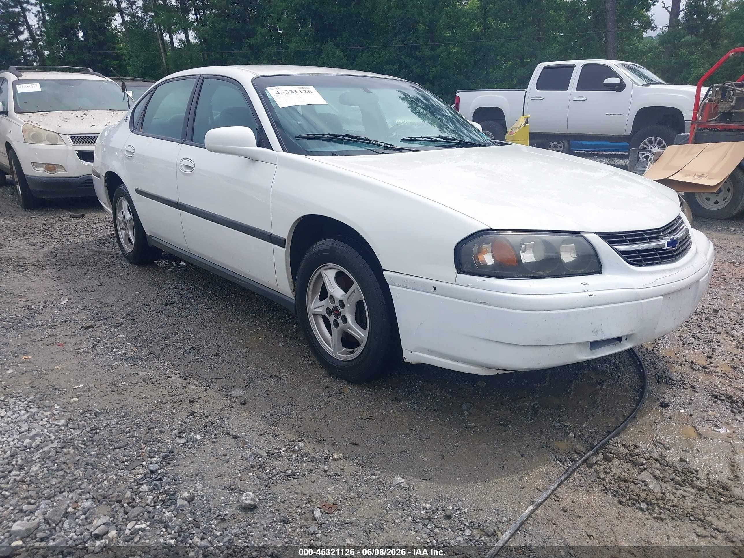 2000 Chevrolet Impala   White vin: 2G1WF52EXY9182928