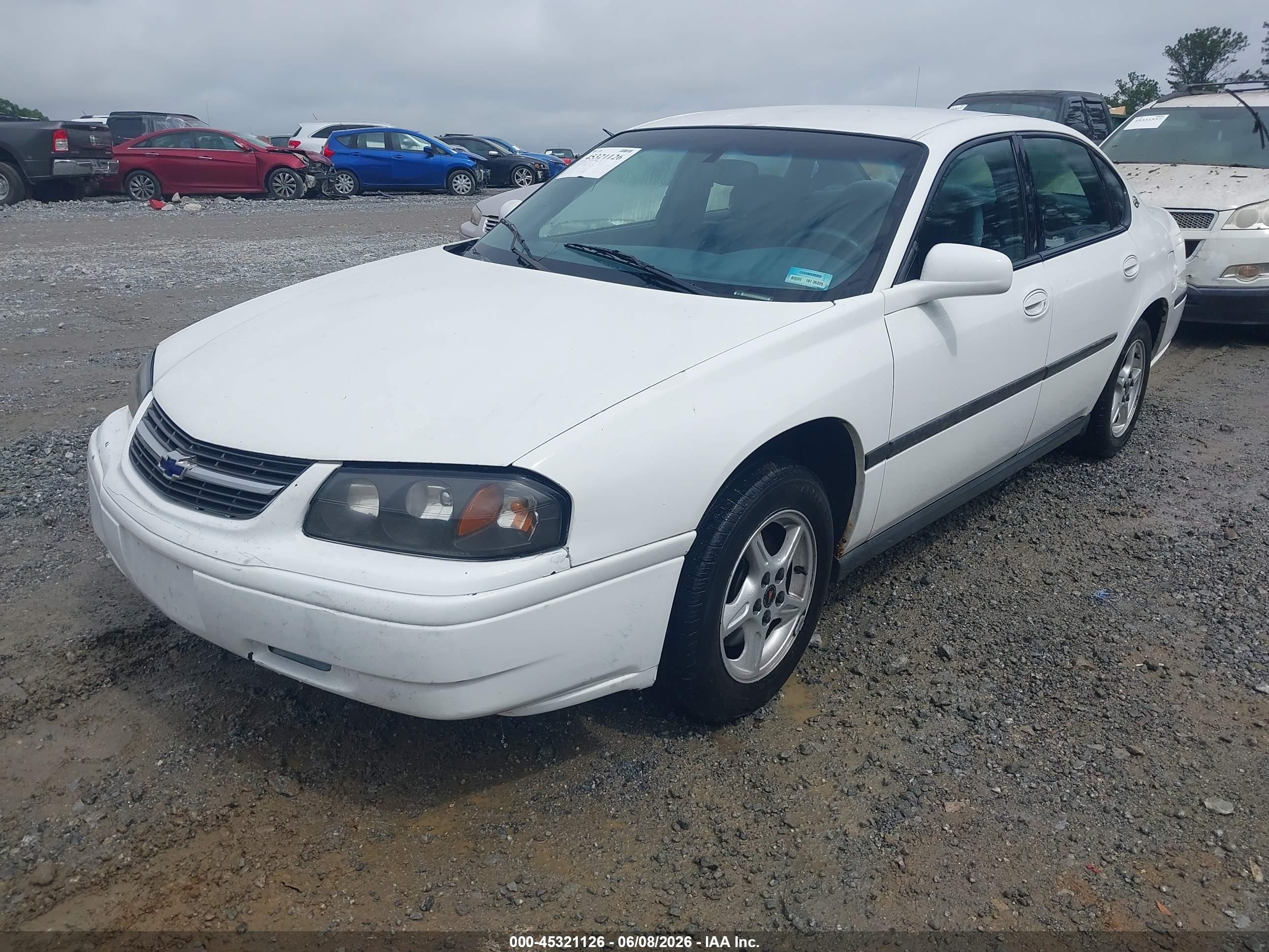 2000 Chevrolet Impala   White vin: 2G1WF52EXY9182928