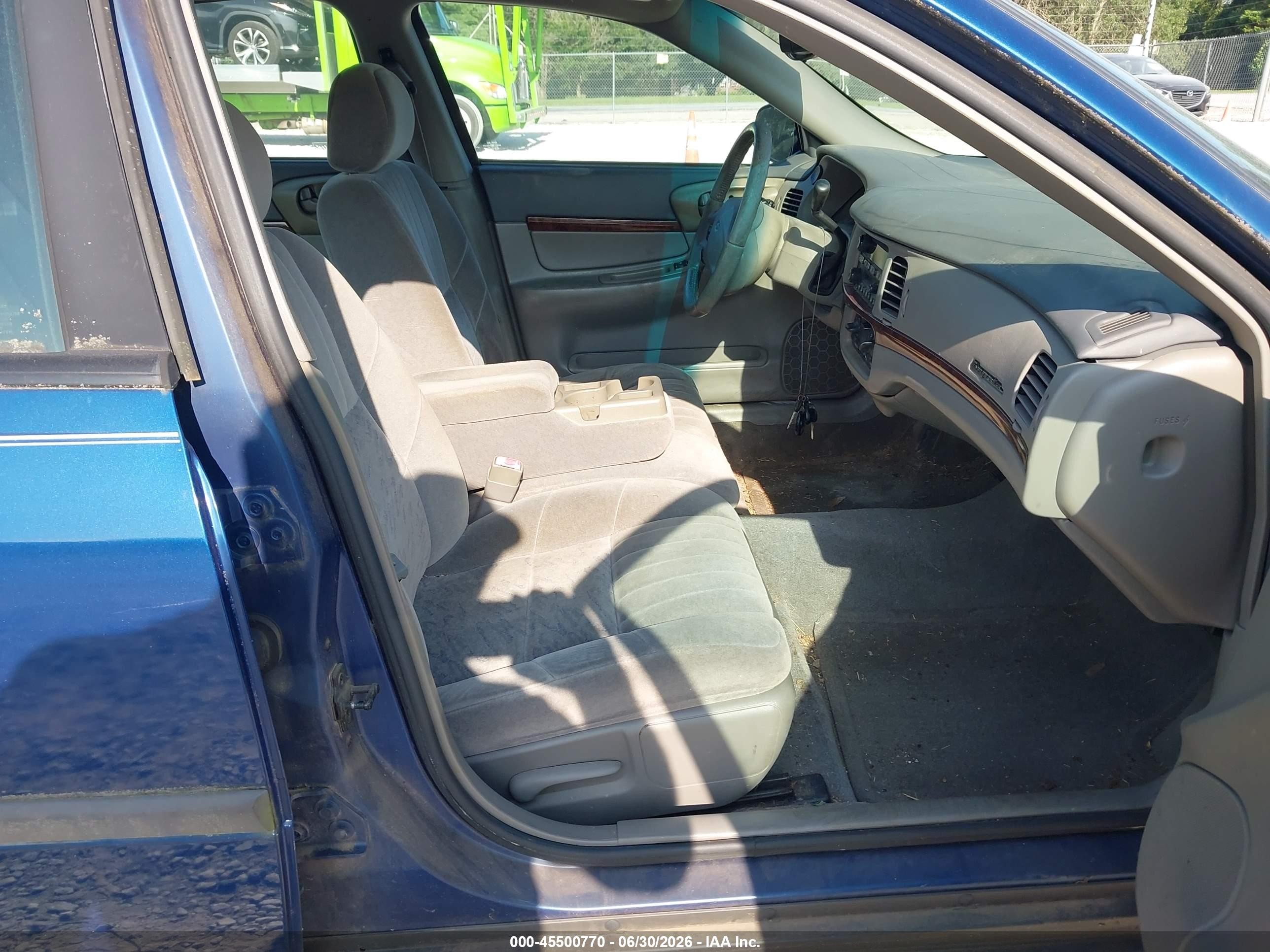 2003 Chevrolet Impala   Blue vin: 2G1WF52K139194187