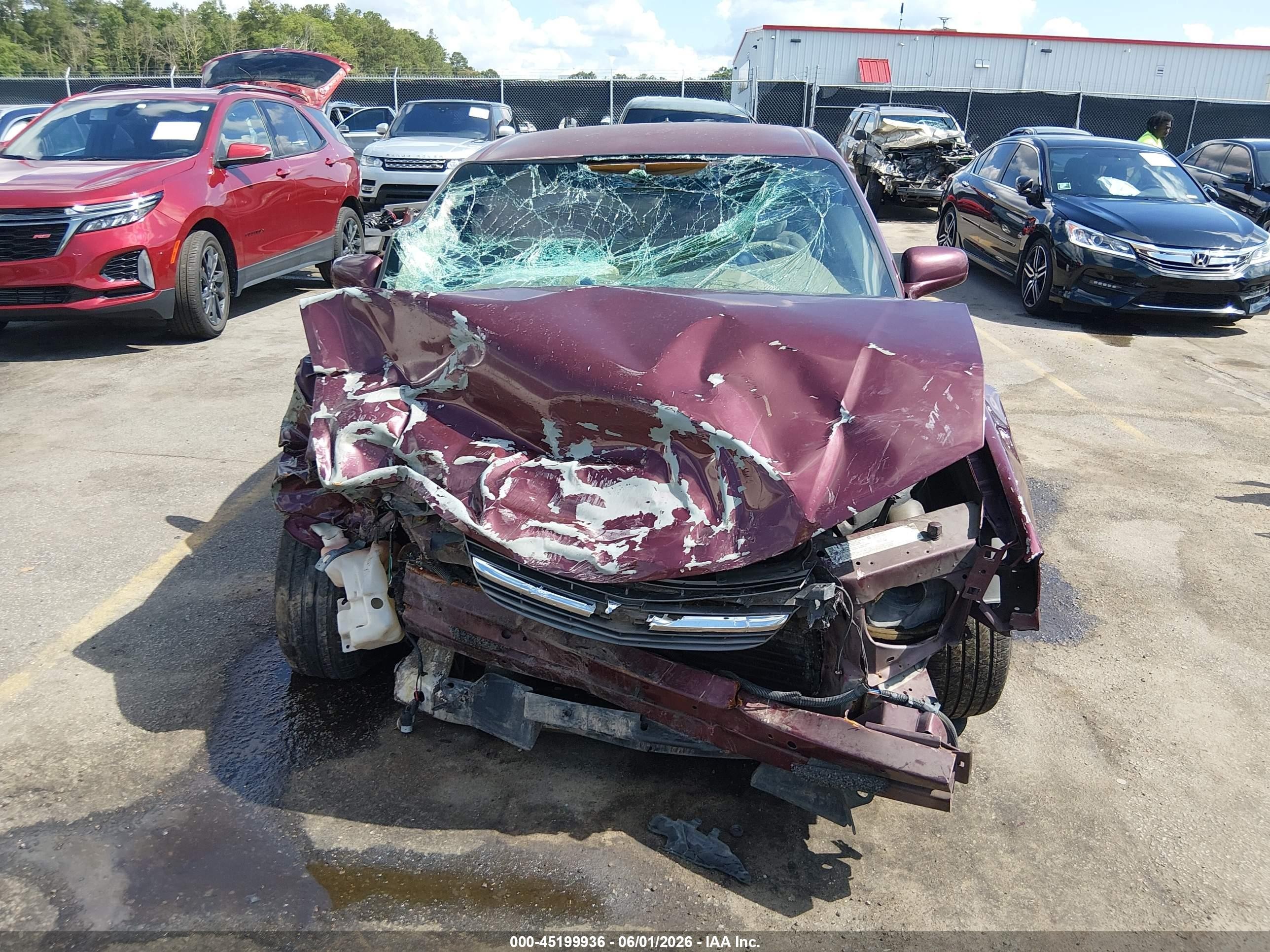 2004 Chevrolet Impala   Burgundy vin: 2G1WF52K249439645