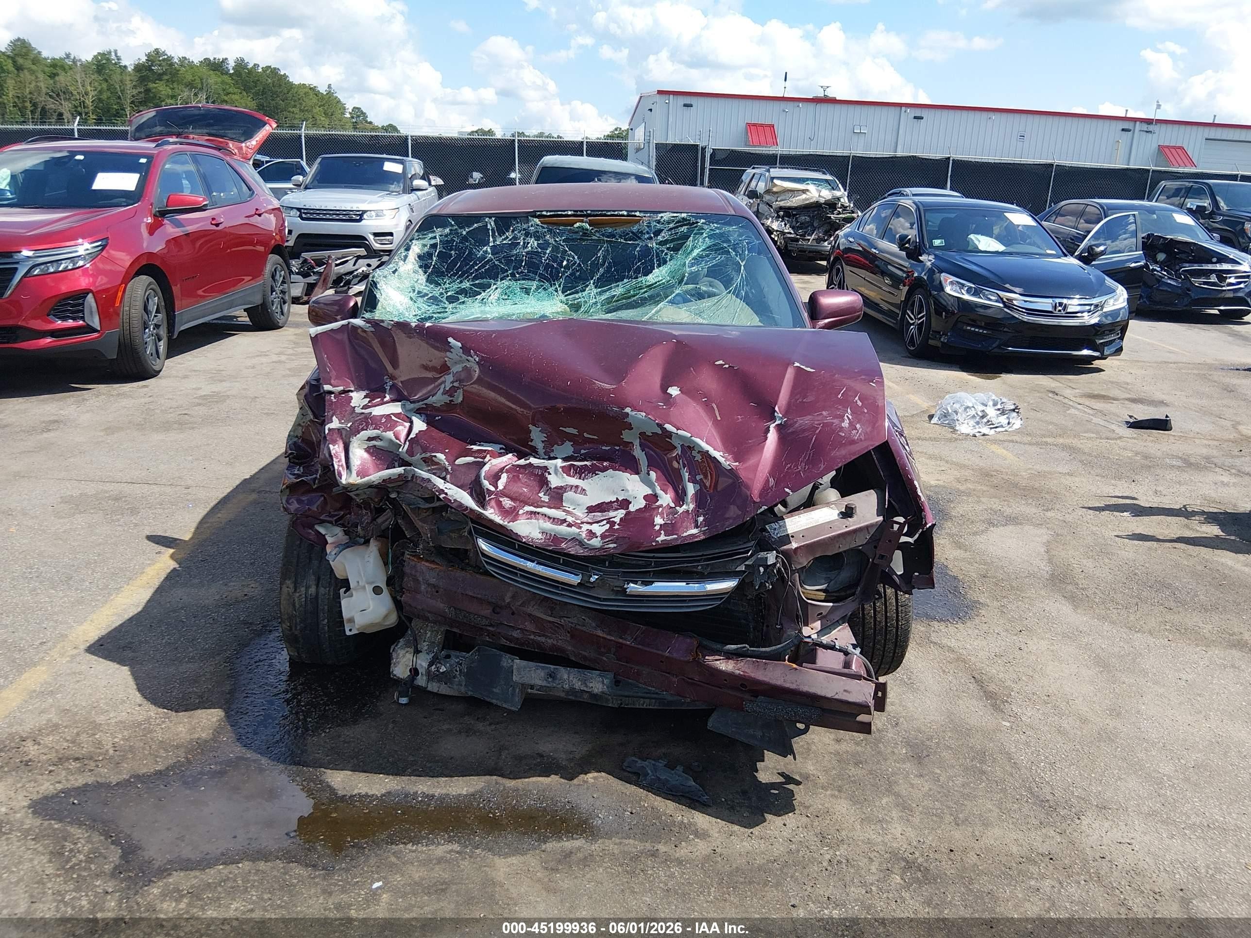 2004 Chevrolet Impala   Burgundy vin: 2G1WF52K249439645